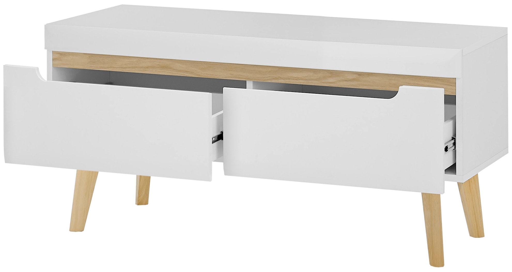 INOSIGN Wohnwand »Torge, Anbauwand, Schrankwand, Mediawand, Wohnzimmer-Set«, (Set, 4 St.), enthält 2 Vitrinen, 1 Lowboard + 1 Wandboard, 290 cm breit
