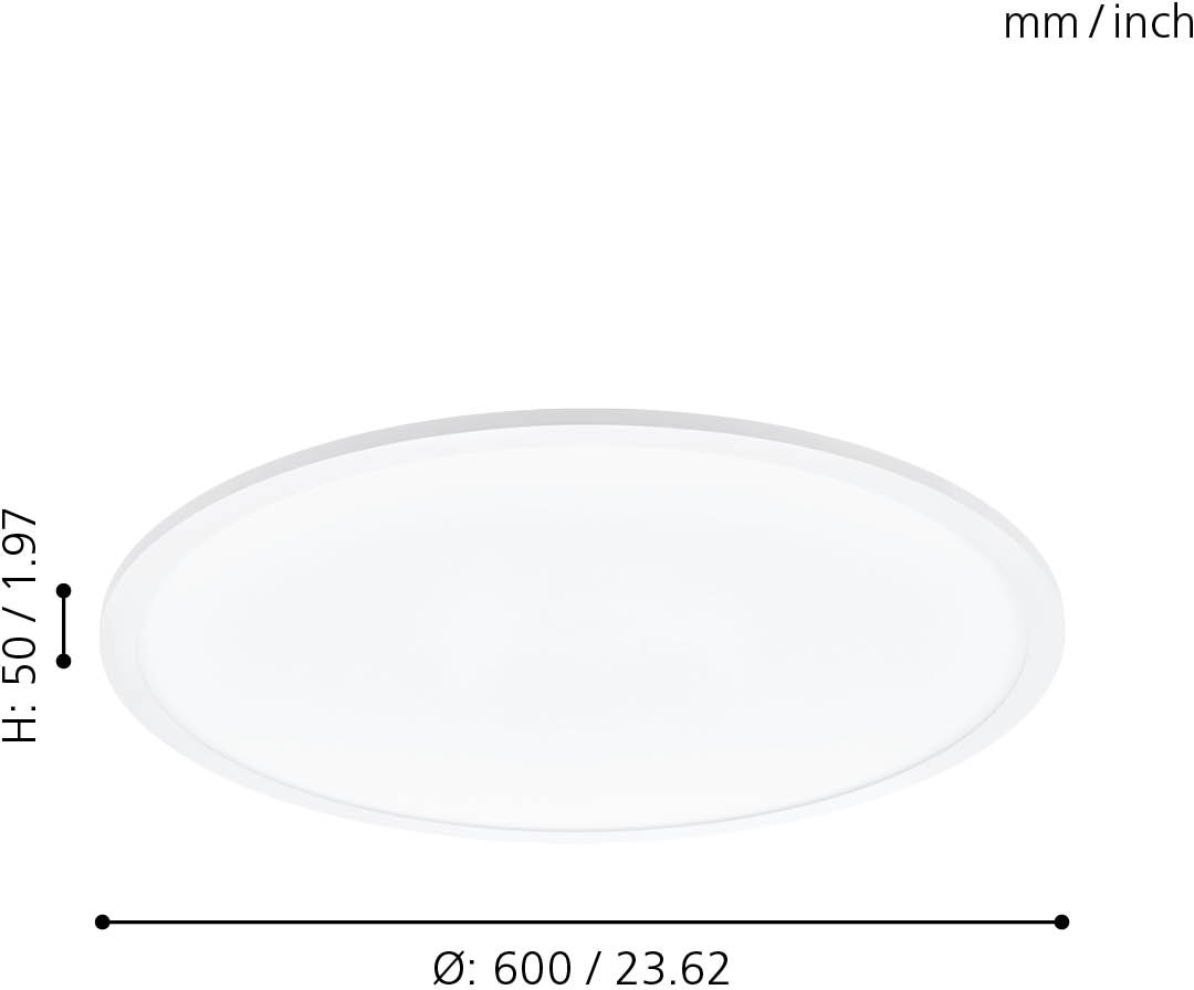 EGLO Deckenleuchte »SARSINA«, 1 dimmbar, 60 3 mit | kaufen Jahren online Garantie flammig-flammig, Durchmesser XXL cm