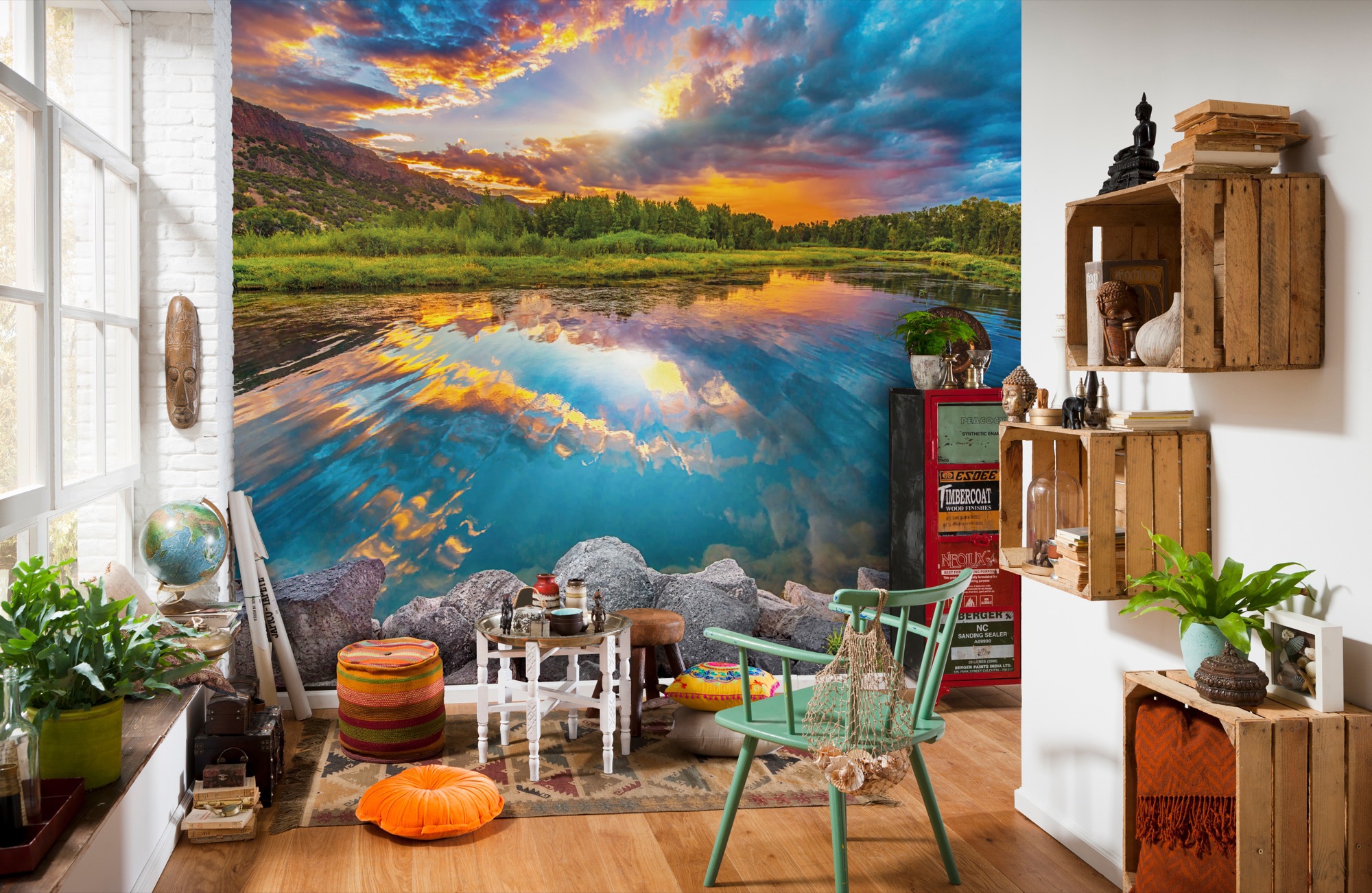 Komar Vliestapete »Vlies  - Daybreak - Größe 368 x 248 cm« bedruckt glatt Wohnzimmer, Schlafzimmer