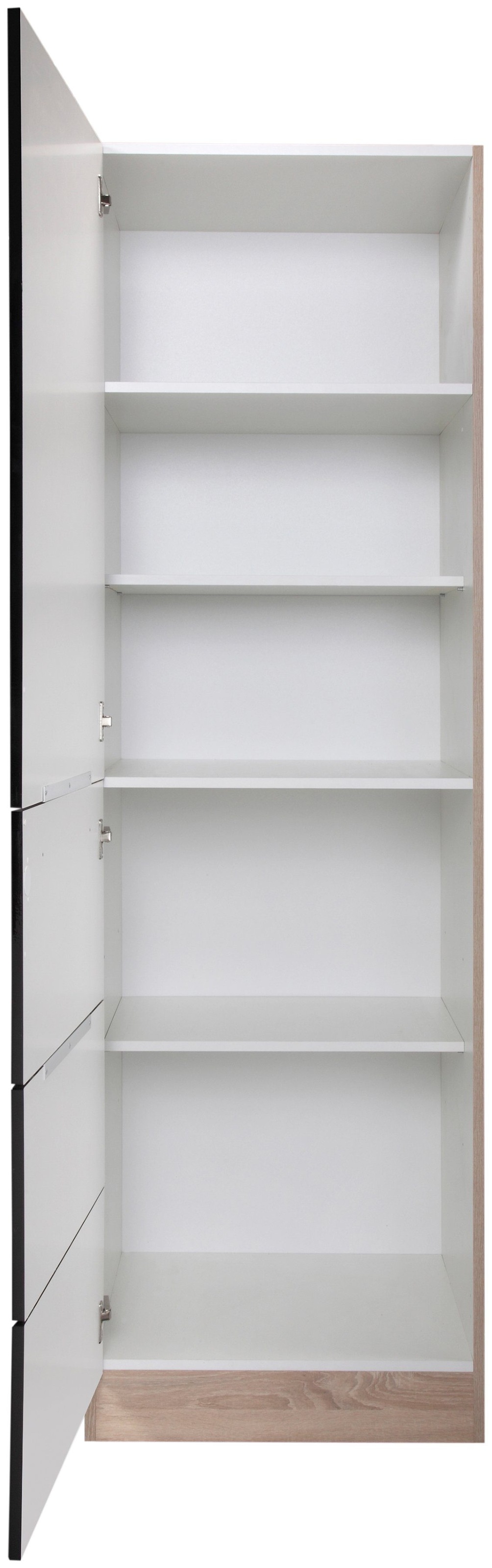 KOCHSTATION Seitenschrank »KS-Brindisi«, 60 cm breit, 200 cm hoch, viel Stauraum