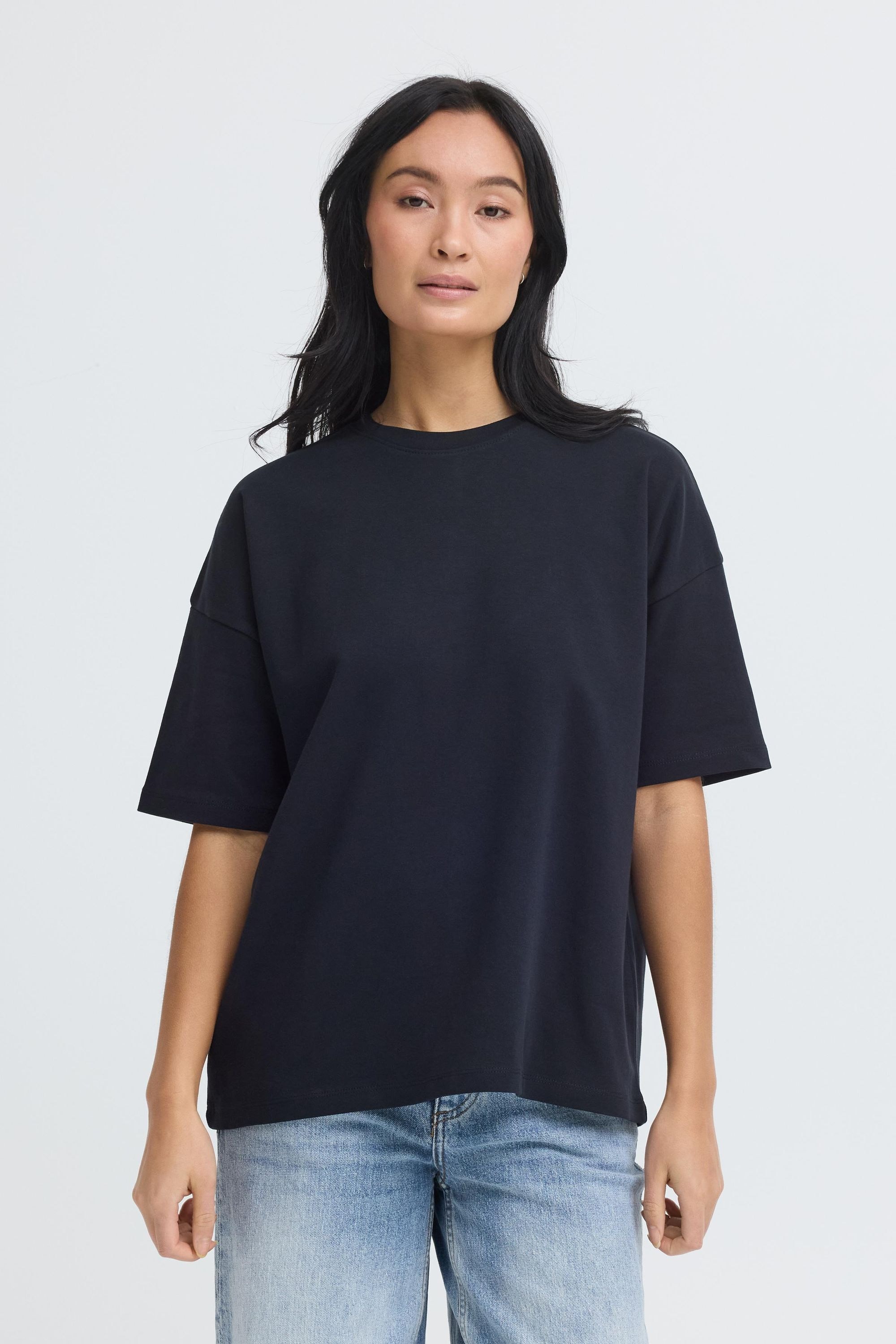 OXMO Rundhalsshirt »Rundhalsshirt OXNSandy Boxy«