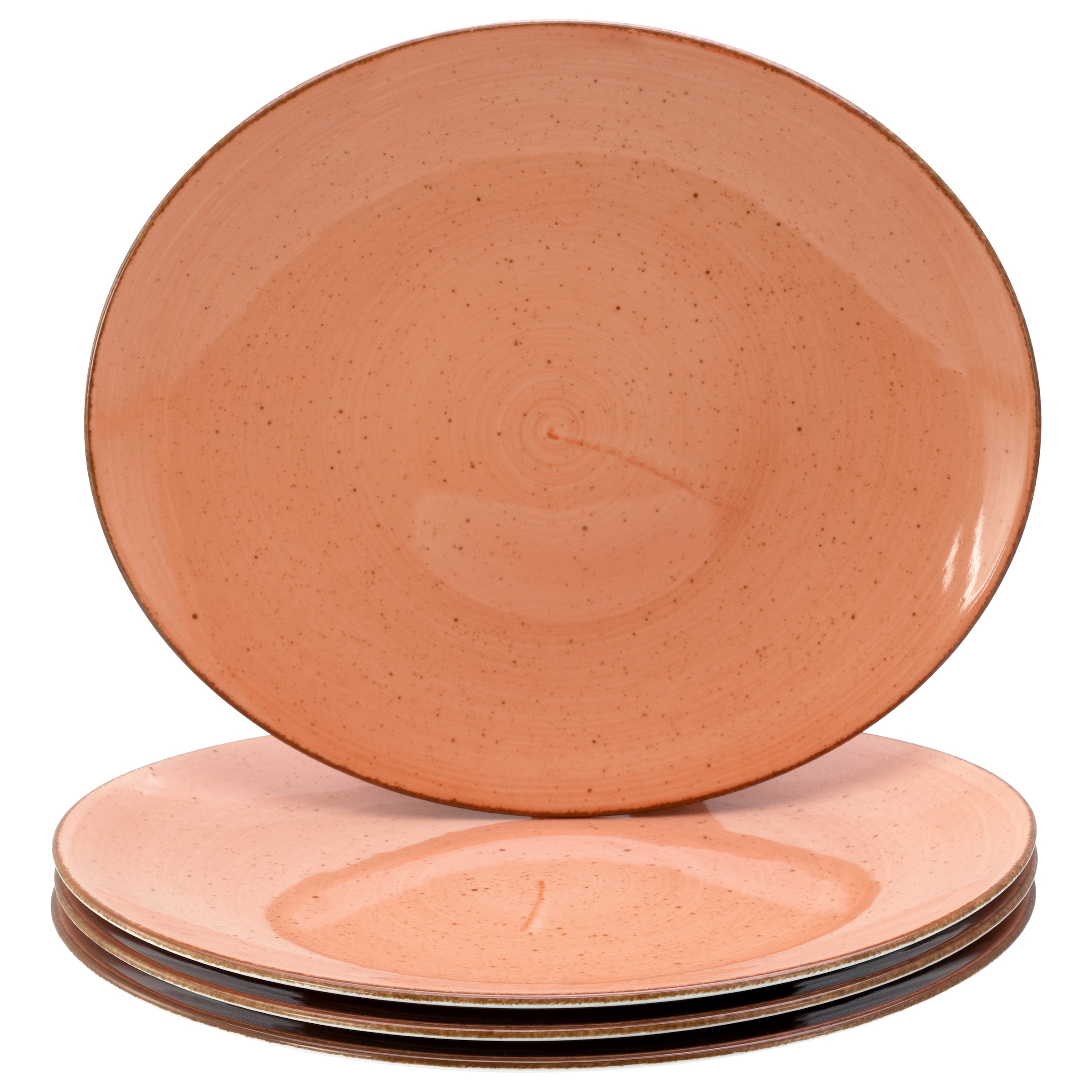 CreaTable Steakteller »Vintage Nature, Teller Set, 4-tlg.« Naturverbundenes Design, Vielseitig einsetzbar