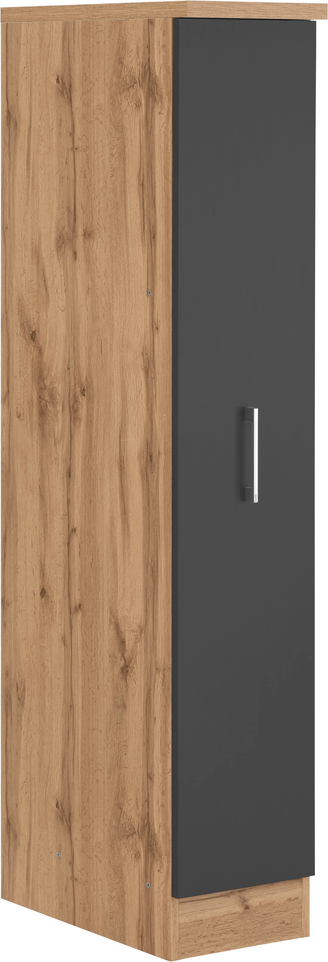 KOCHSTATION Apothekerschrank »KS-Colmar«, 30 cm breit, 165 cm hoch, mit 3 Ablagen, mit Metallgriff