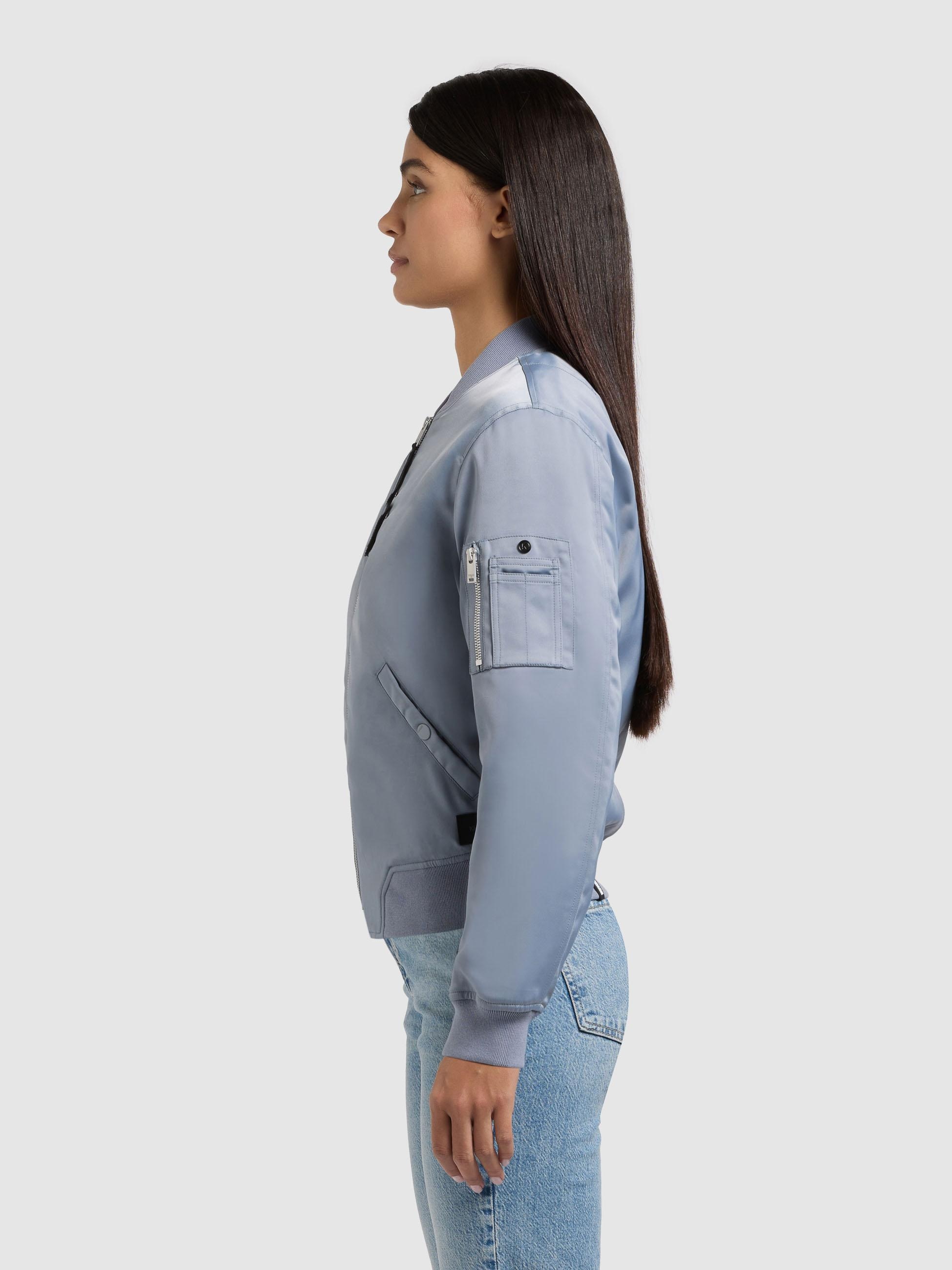 khujo Bomberjacke »Bomberjacke Beth« ohne Kapuze Seidig glatte Blousonjacke