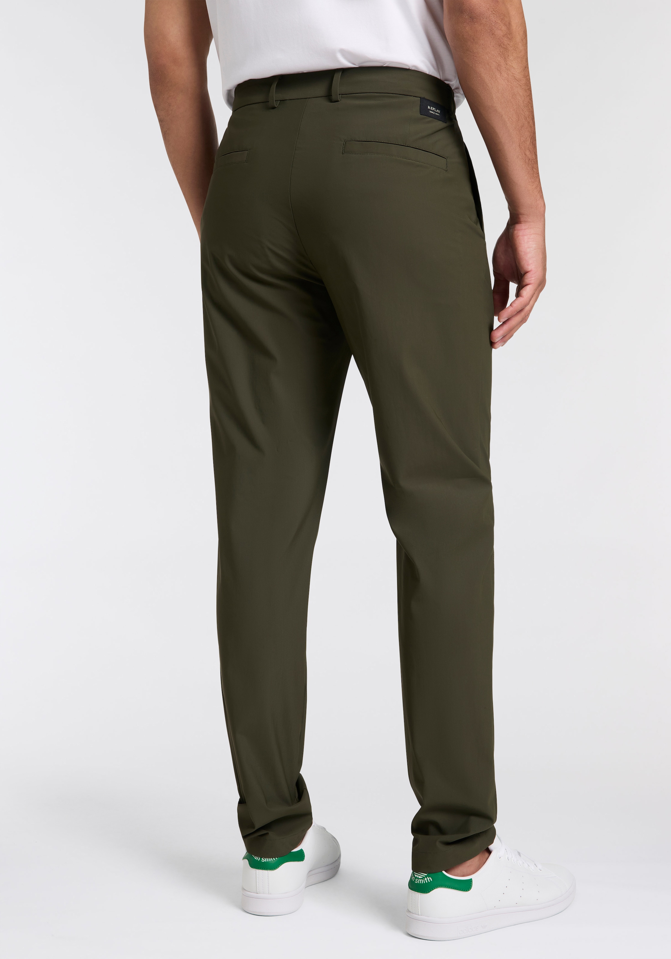Replay Chinohose, mit Markenlabel