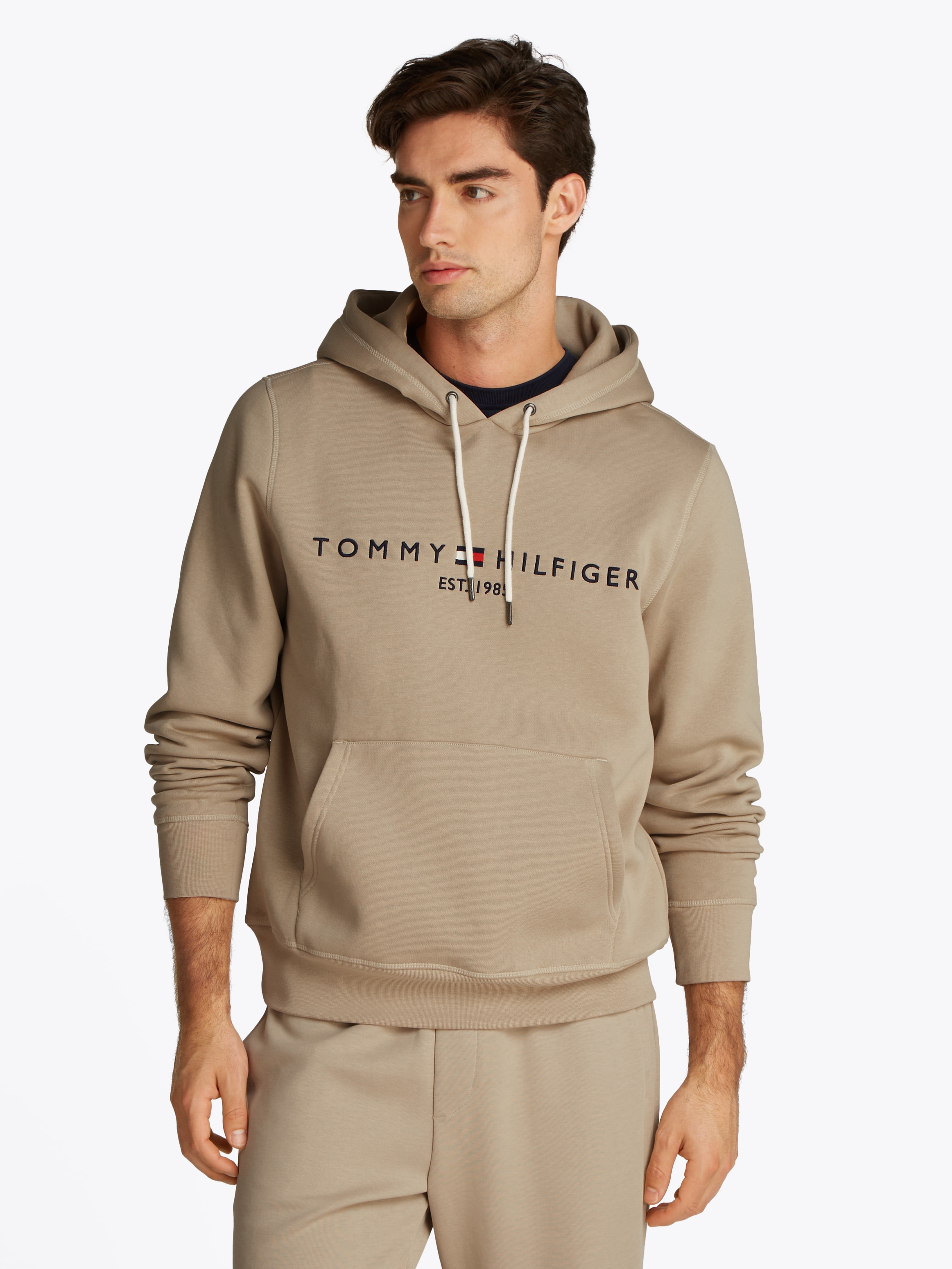 Kapuzensweatshirt »TOMMY LOGO HOODY«, mit Kapuze und Kängurutasche