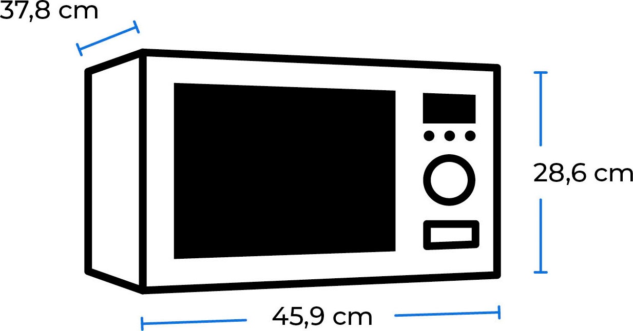 exquisit Mikrowelle »MW7020-F-030DI«, Mikrowelle, schwarz