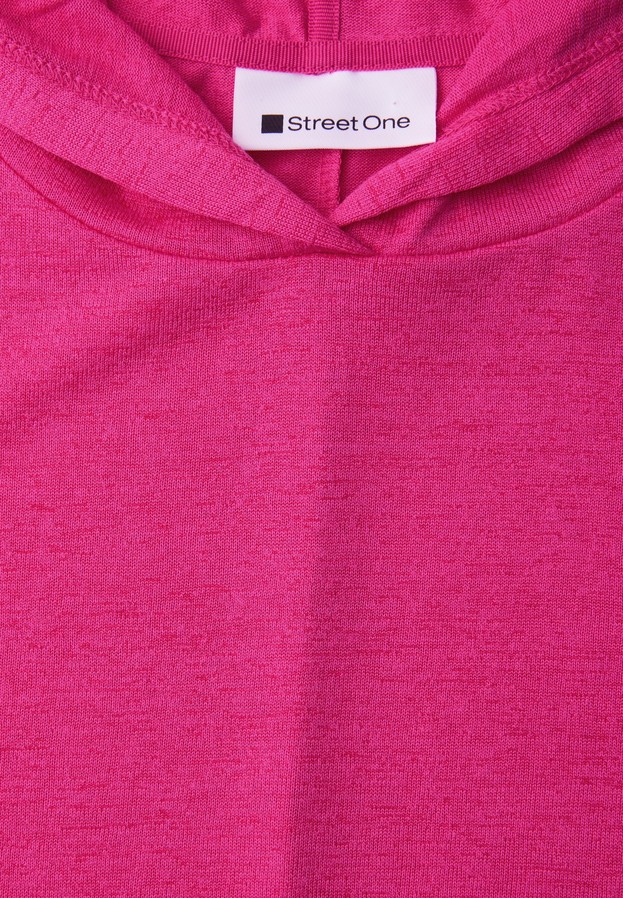 STREET ONE Kurzarmshirt mit Kapuze