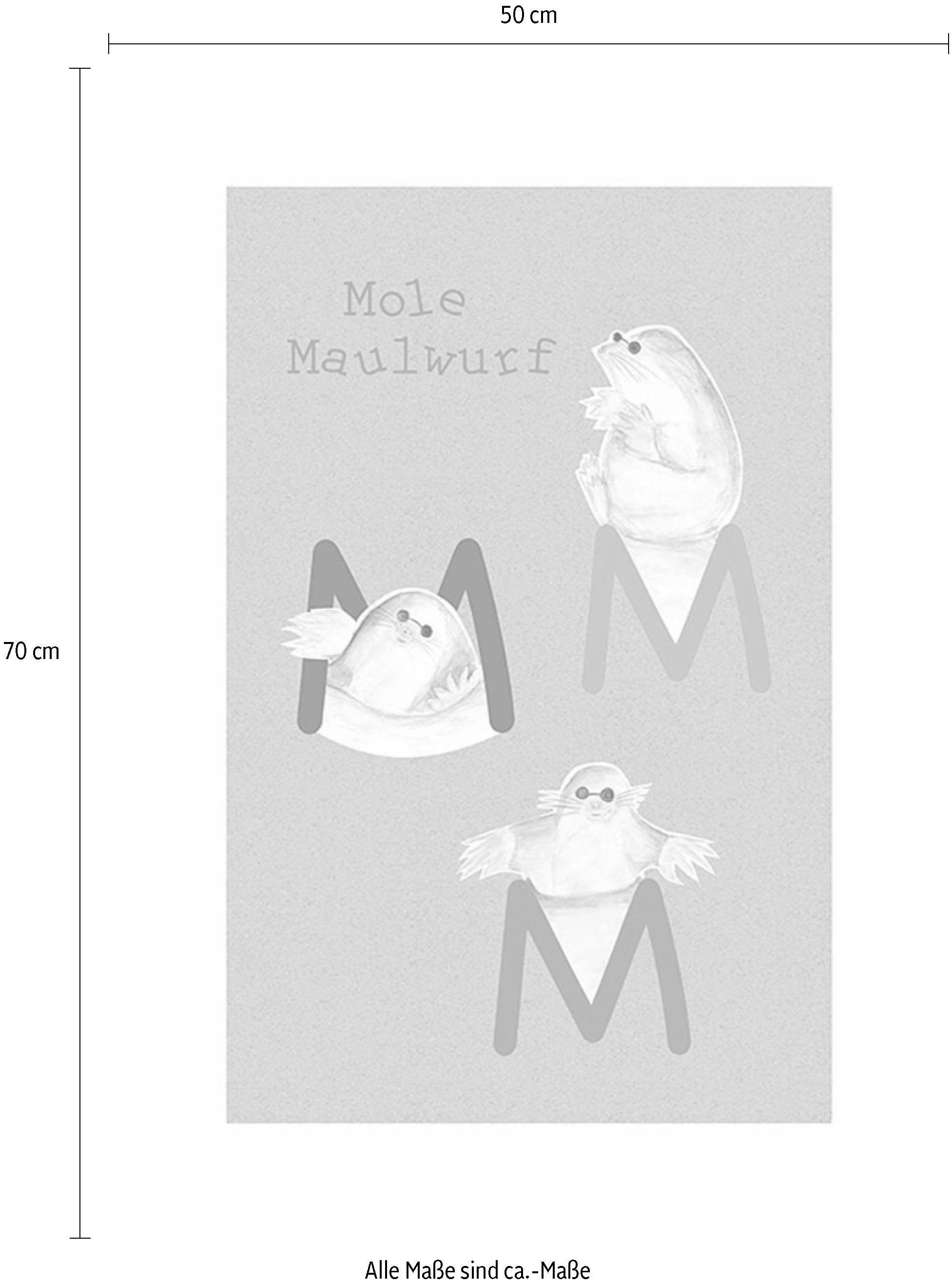 Komar Bild »ABC Animal M«, Buchstaben, (1 St.), Wandbild zur Dekoration - ohne Rahmen