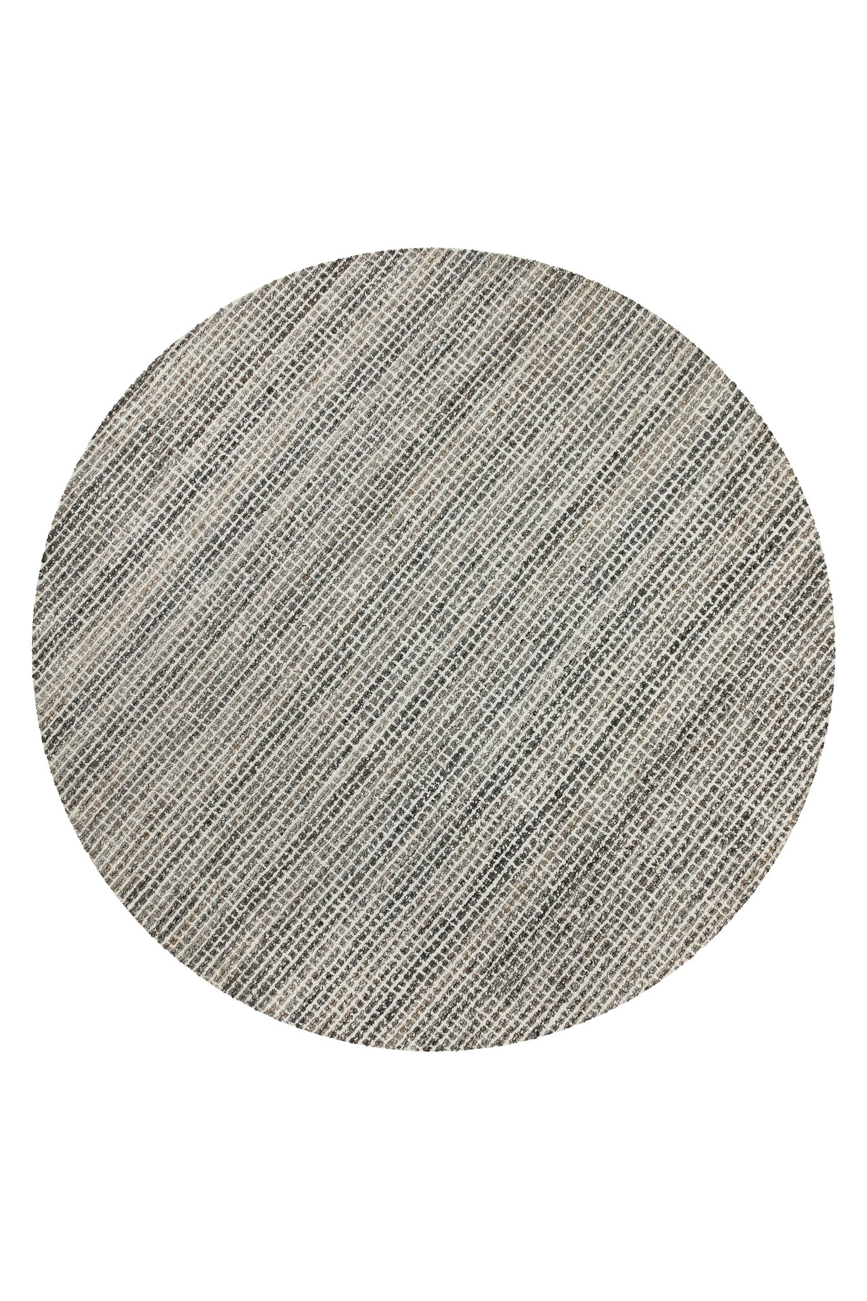 Wecon home Teppich »Hamptons FOURTEEN«, rund, 10 mm Höhe, Fasermix, Kurzflor, Wohnzimmer, Schlafzimmer, elegant, Karo-Muster