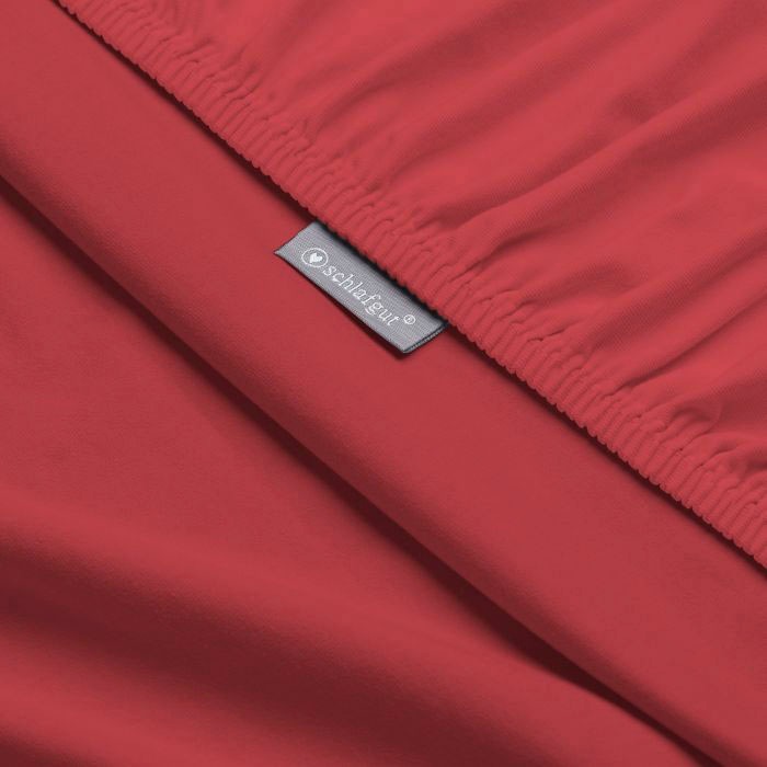 Schlafgut Spannbettlaken »Mako-Jersey aus 100% Baumwolle, Bettlaken«, für Matratzen bis 20 cm Höhe, in 90x200, 140x200 oder 180x200 cm