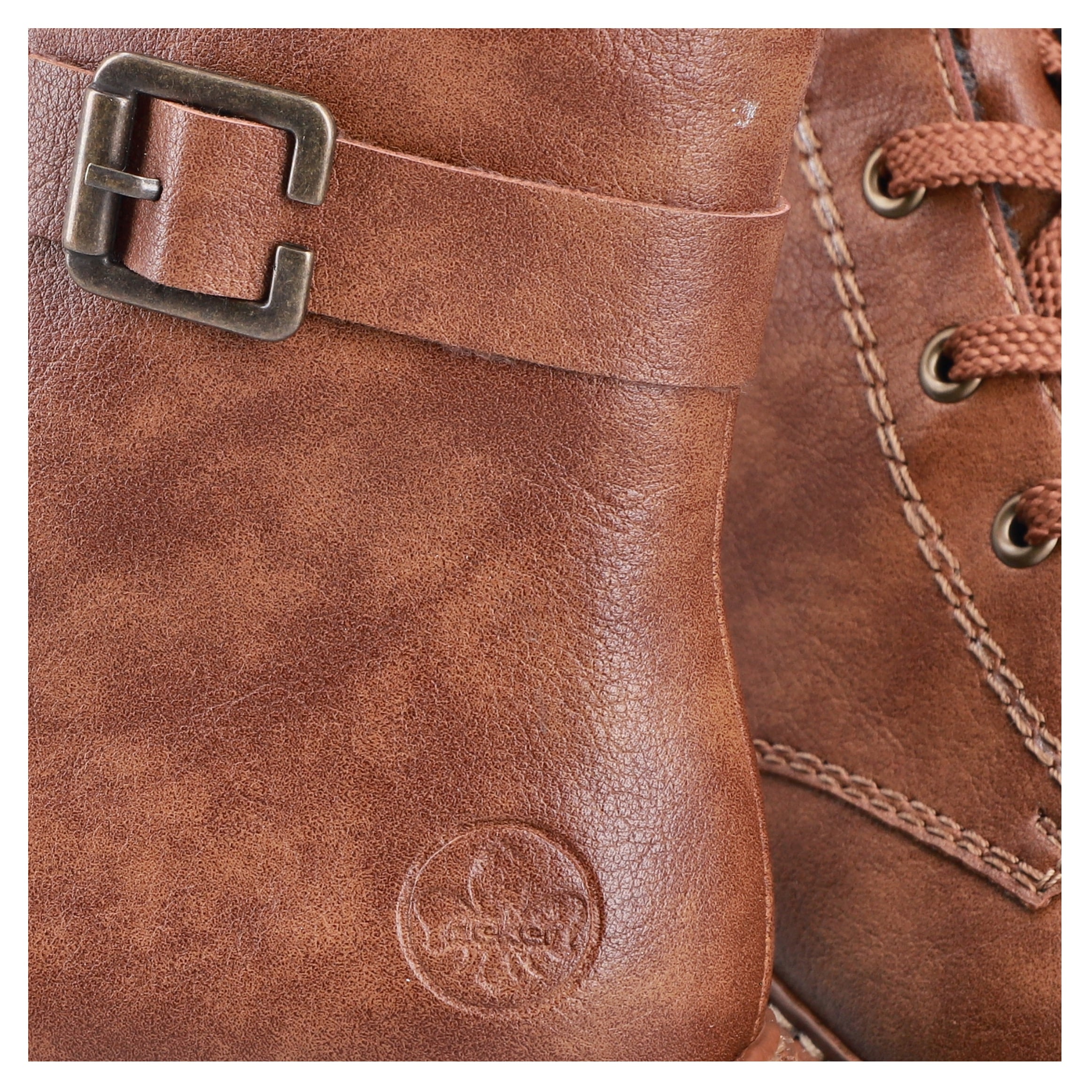 Rieker Schnürboots  , Winterstiefel, Boots mit kontrastfarbener Rahmennaht