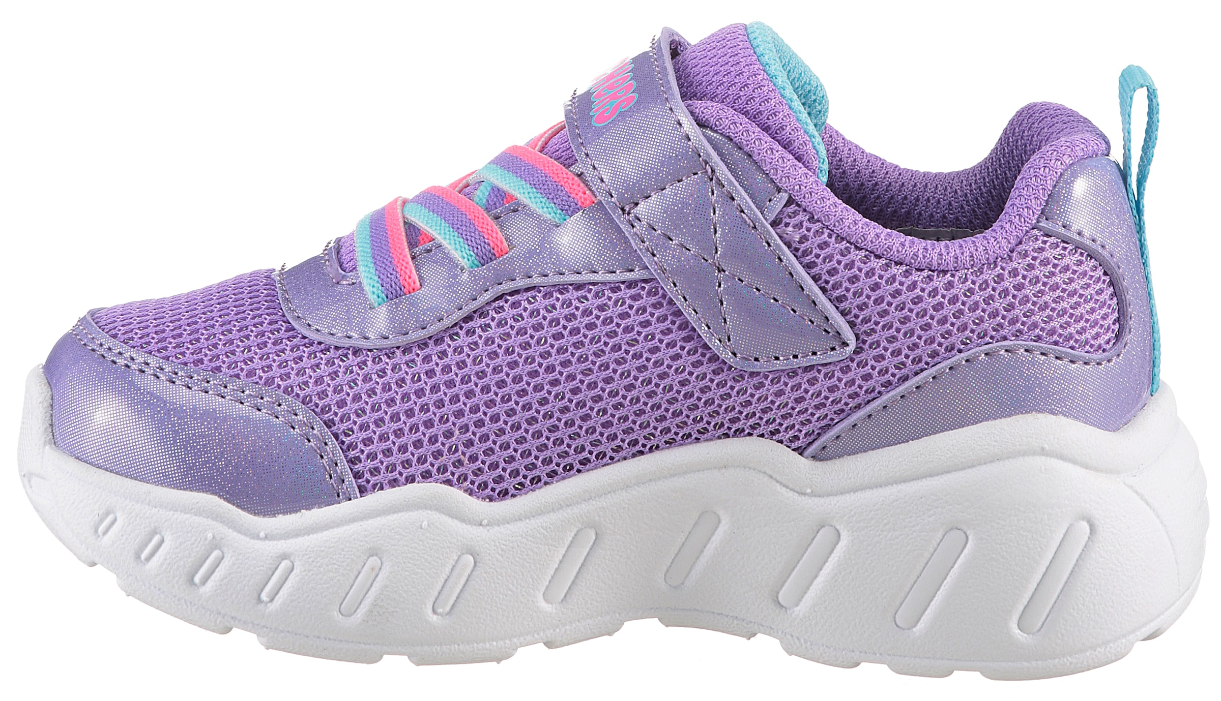 Skechers Lauflernschuh »PLAY SCENE-FUN SQUAD«, Sneaker mit bunten Motiven verziert, Größenschablone zum Download