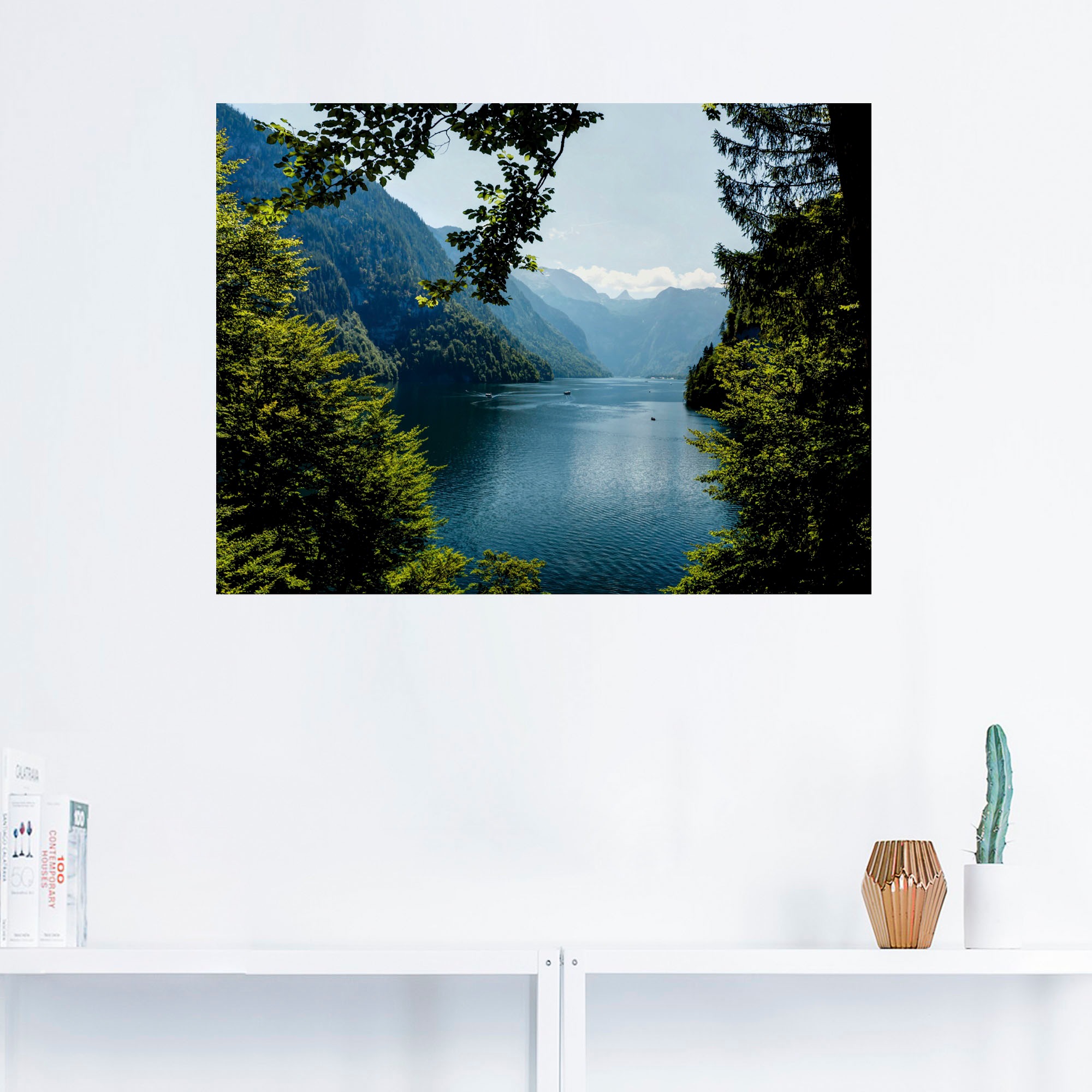 Artland Wandbild »Malerwinkel Königssee- Alpen«, Berge, (1 St.), als Leinwandbild, Poster, Wandaufkleber in verschied. Größen