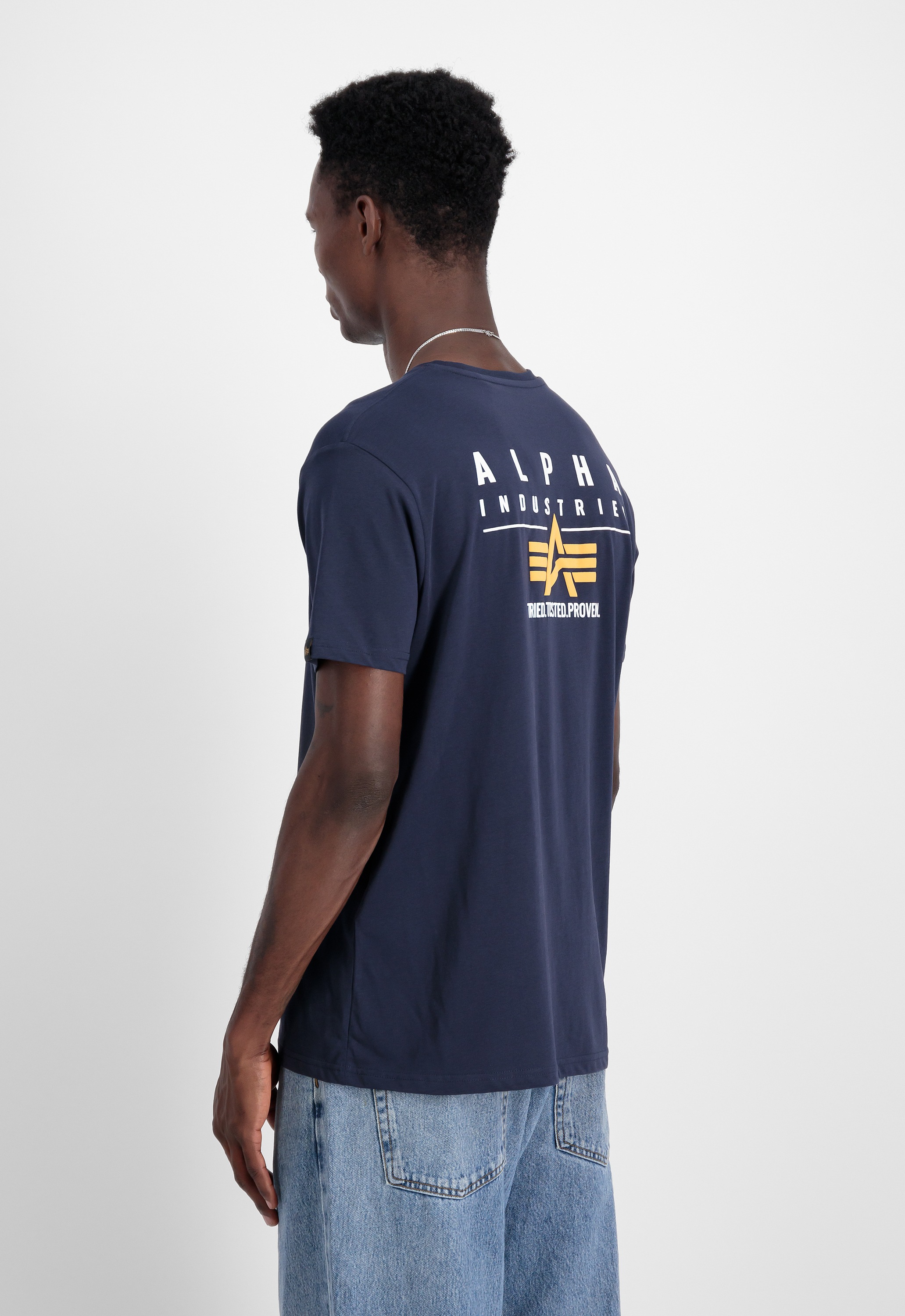 Alpha Industries T-Shirt »Puff Print Logo Backprint T-Shirt«