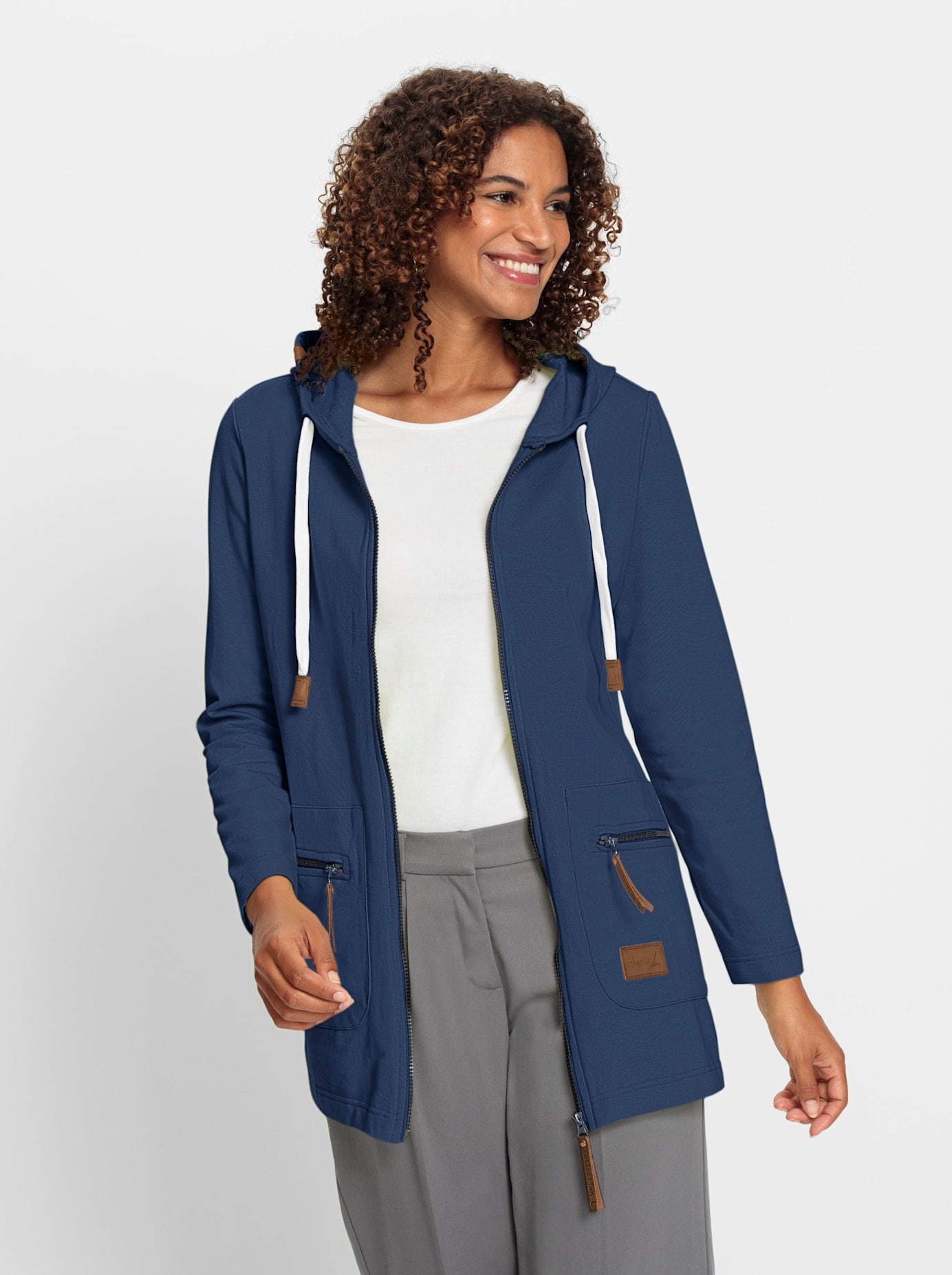 Casual Looks Shirtjacke »Sweatjacke«, (1 tlg.)