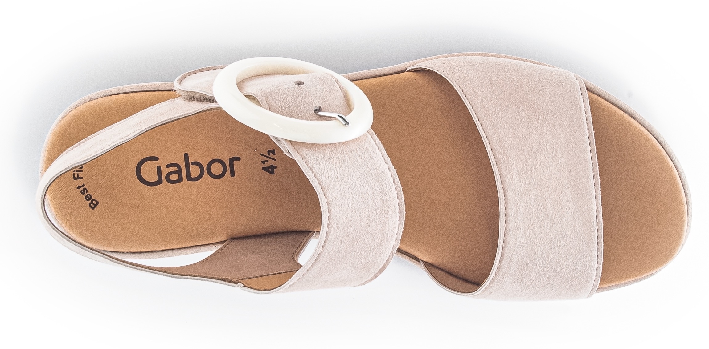 Gabor Keilsandalette, Plateau, Sommerschuh, Sandale mit trendigem Zierschnalle