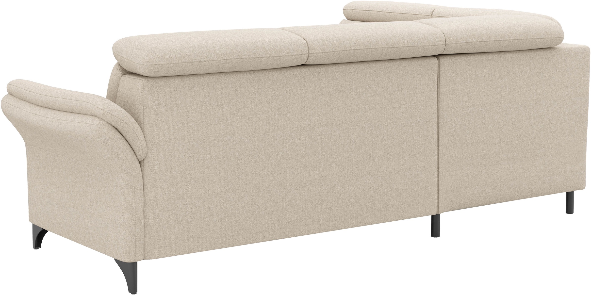 sit&more Ecksofa »Glendale, L-Form« inkl. Kopfteilverstellung, wahlweise mit Vorziehsitz und Bettkasten