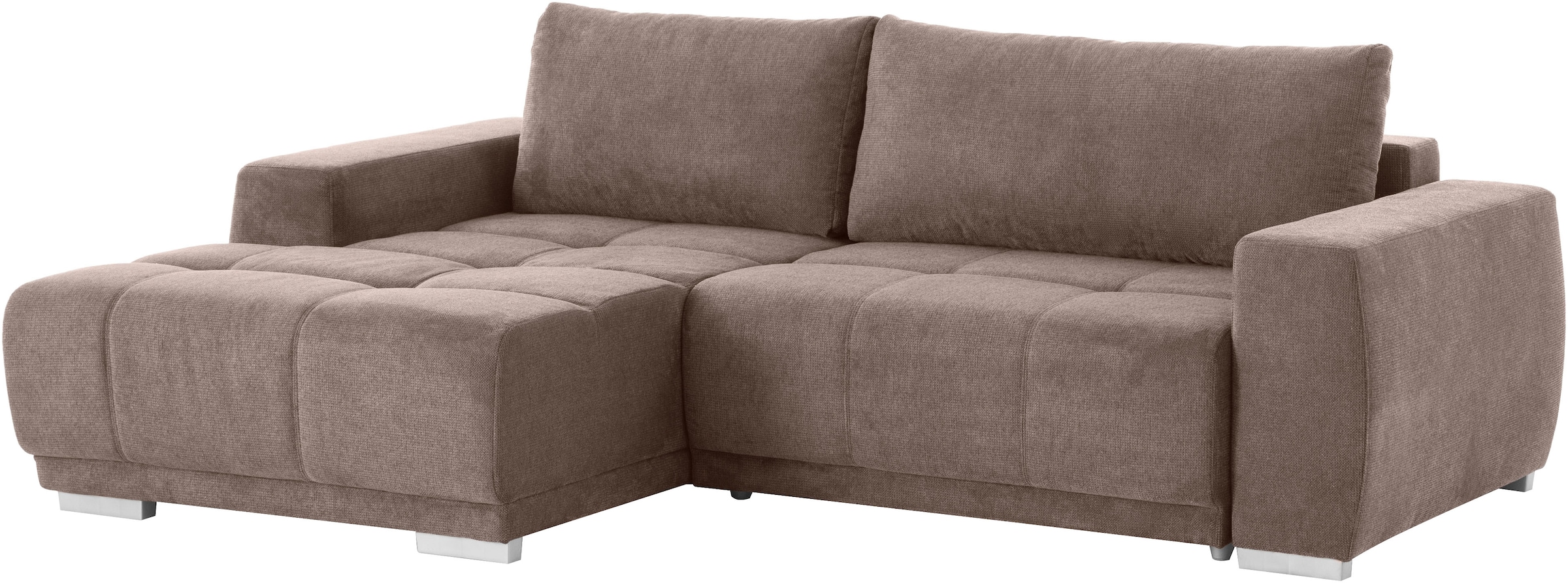 INOSIGN Ecksofa »Bolero L-Form«, wahlweise mit Bettfunktion & Bettkasten