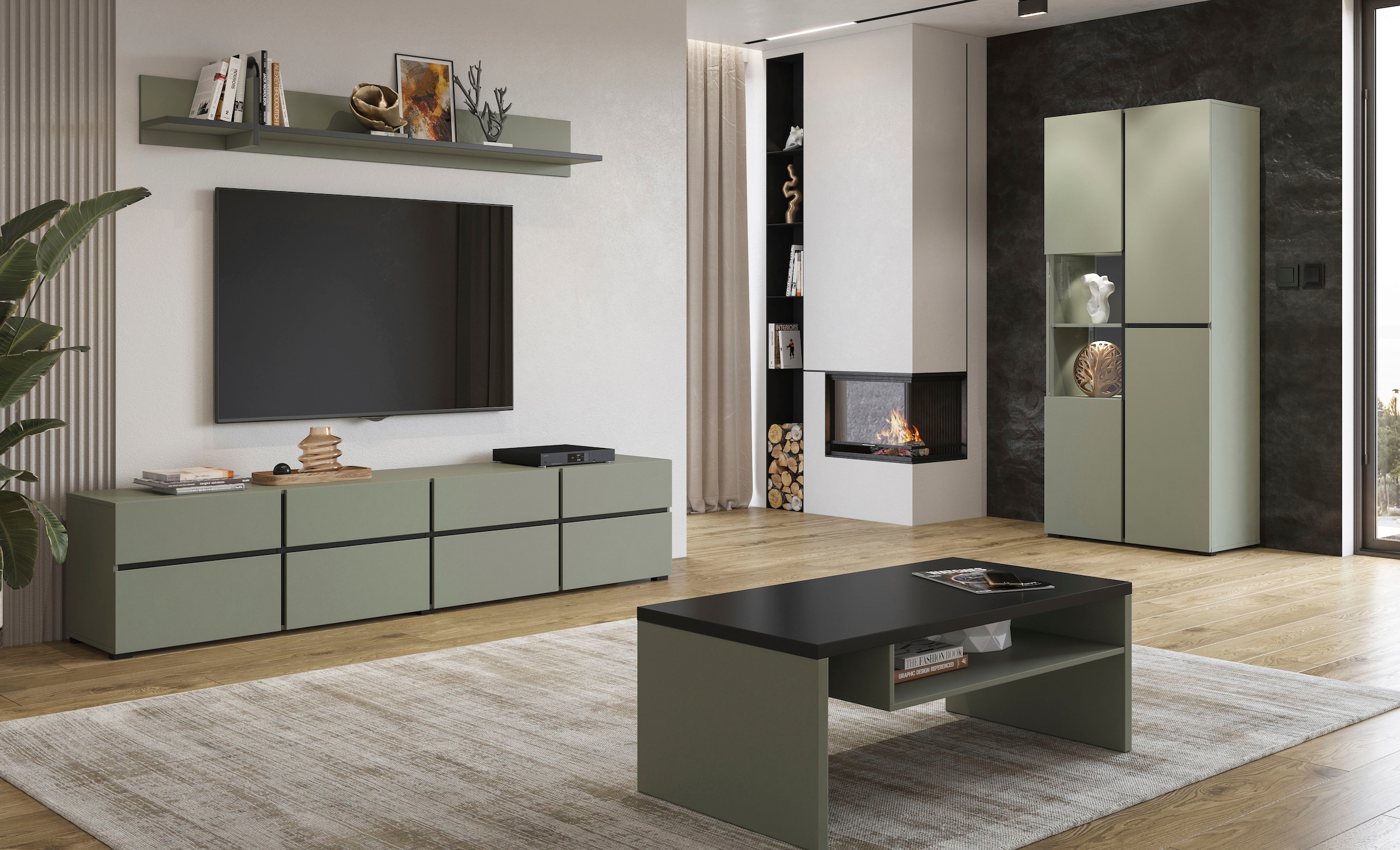 OTTO home Wandboard »Cross,Breite 180 cm, moderne Wandregal« Hängeregal mit viel Stauraum