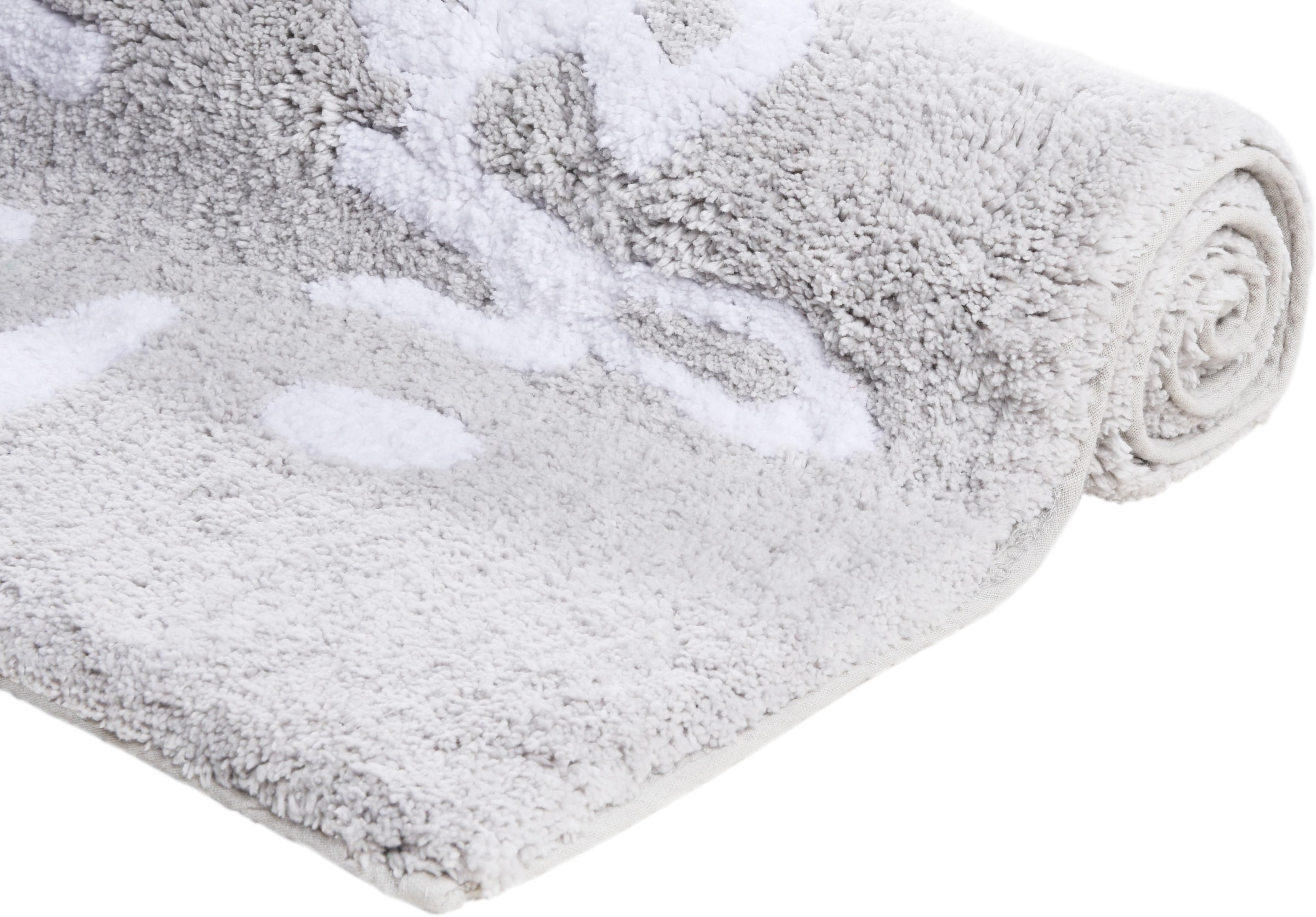 TOM TAILOR HOME Badematte »Cotton Splash«, rutschhemmend beschichtet, fußbodenheizungsgeeignet-strapazierfähig, Uni Farben, mit Spruch, reine Baumwolle, besonders weich und flauschig