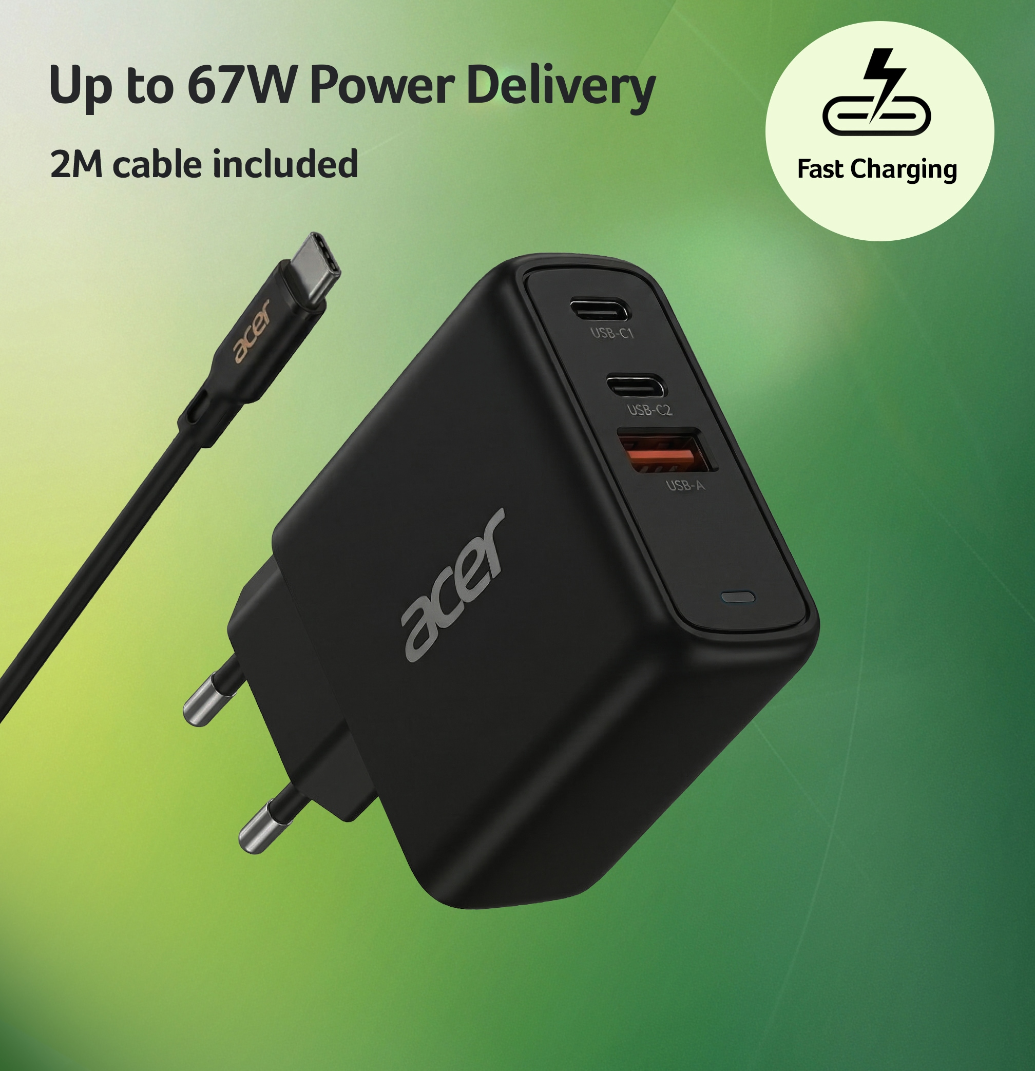 Acer Notebook-Netzteil »67W GaN Charger«