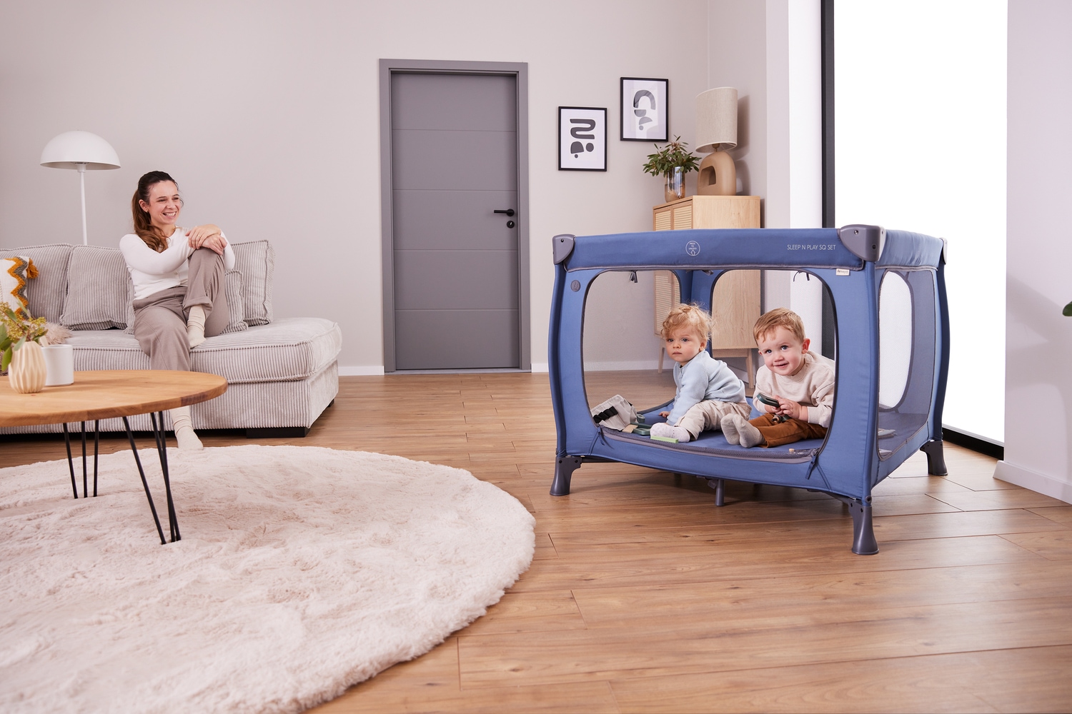 Hauck Baby-Reisebett »Sleep N Play SQ, Set dark blue«, inklusive Schaumstoff-Matratze