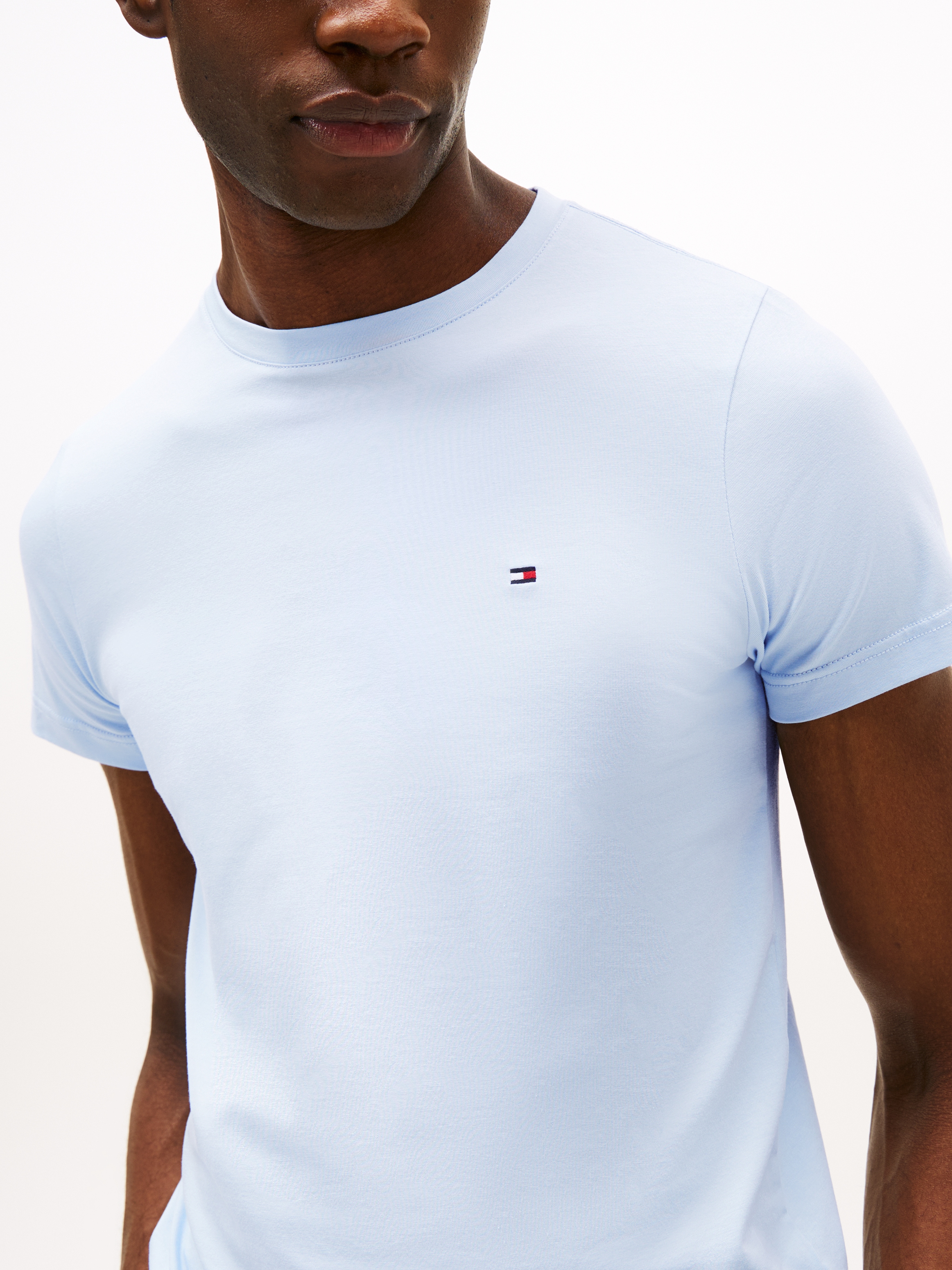 Tommy Hilfiger T-Shirt »STRETCH SLIM FIT TEE« mit Rundhalsausschnitt