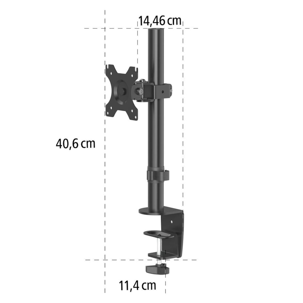 Hama Monitor-Halterung »Bildschirm Halterung, 33-81 cm(13"-32") Schwarz«, bis 81 cm Zoll