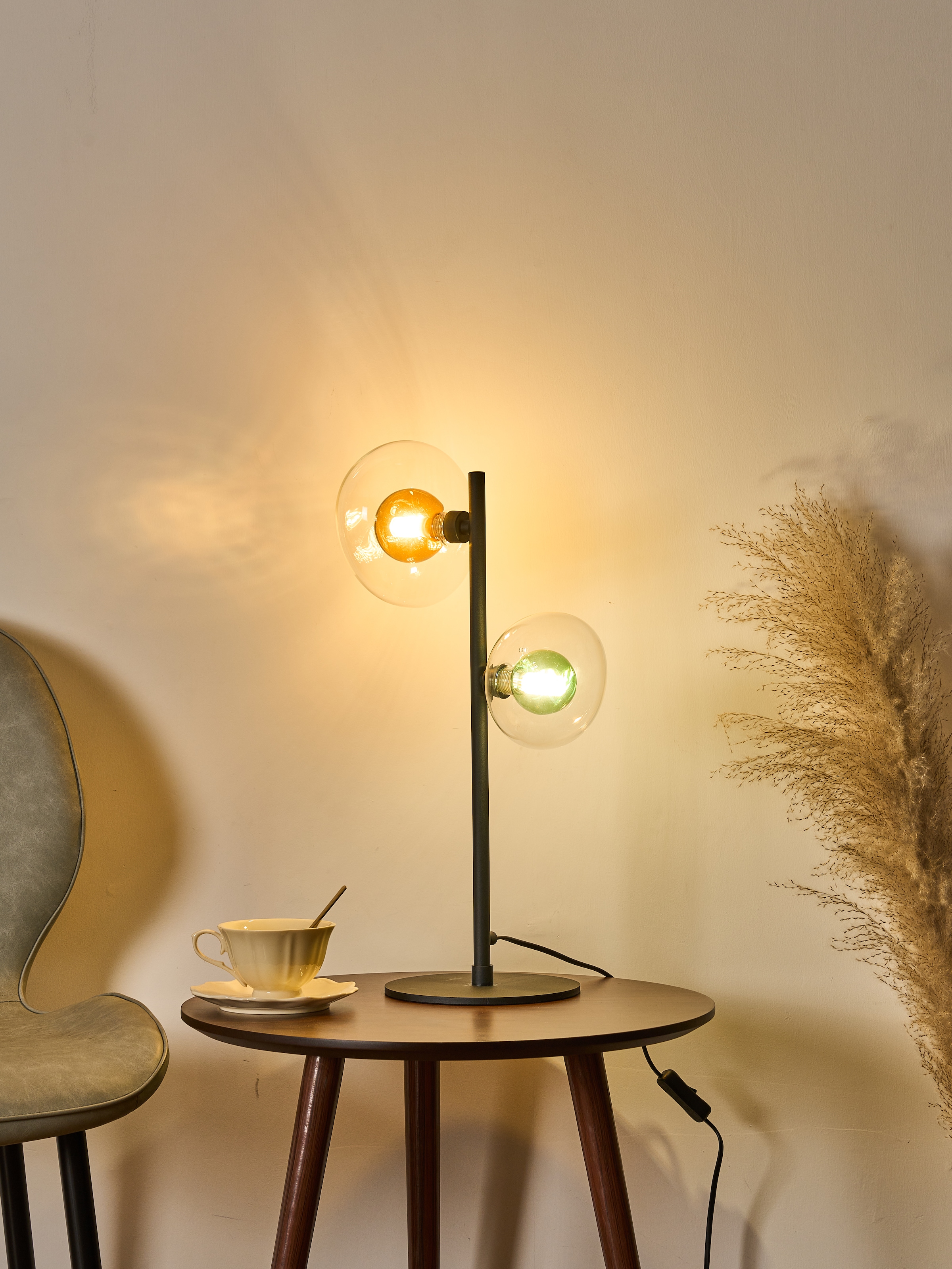 ECO-LIGHT Tischleuchte »Uranus«, 2 flammig, Leuchtmittel G9 | ohne Leuchtmittel