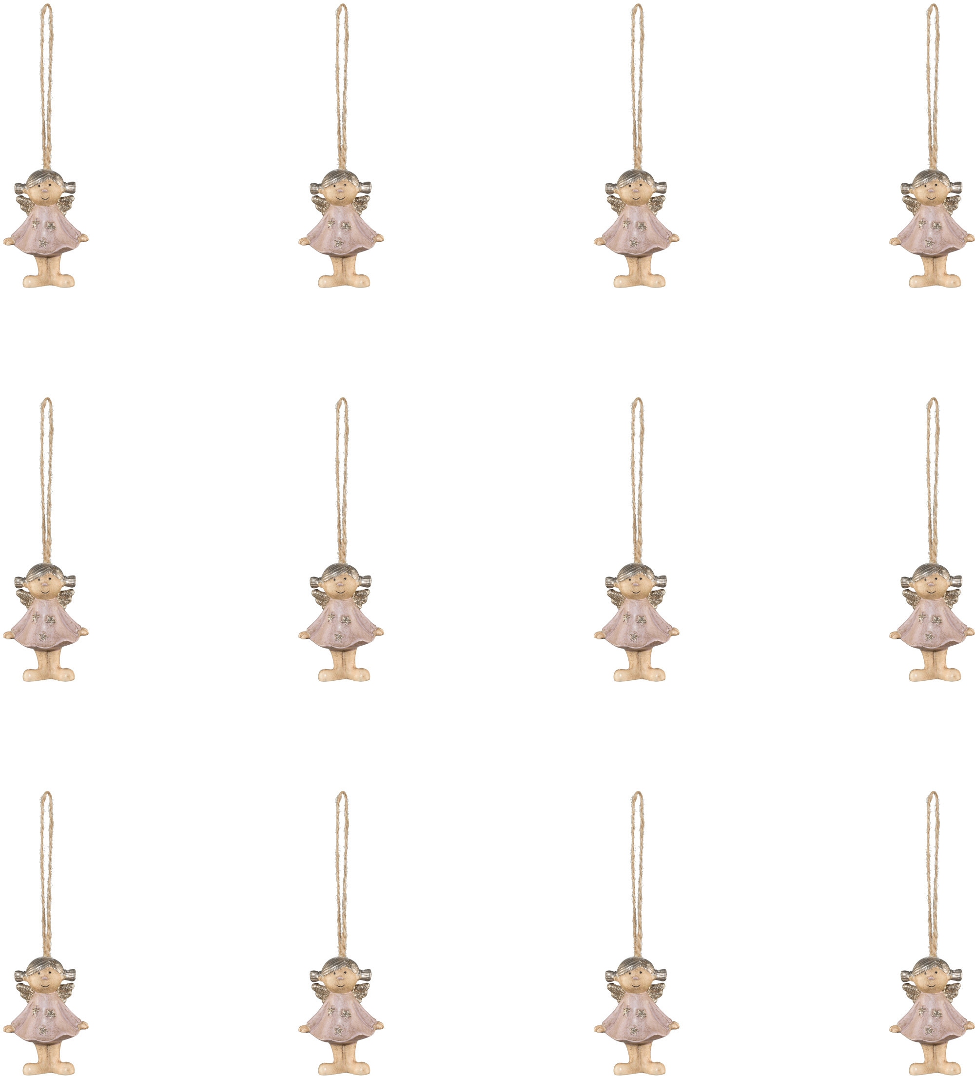Creativ deco Baumbehang »Weihnachtsdeko, Christbaumschmuck« Engel, mit liebevollen Details