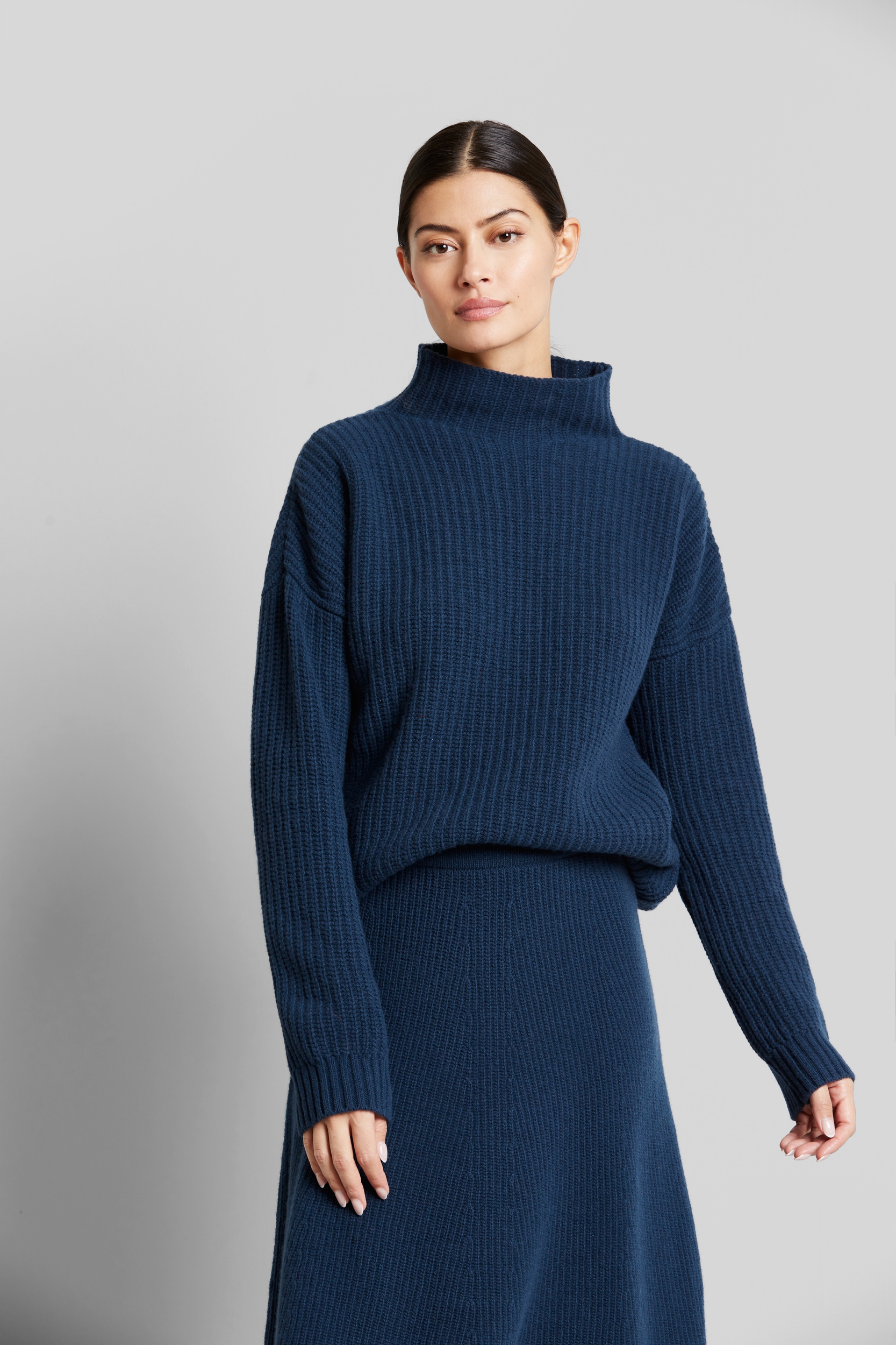 Rundhalspullover, mit Turtle-Neck