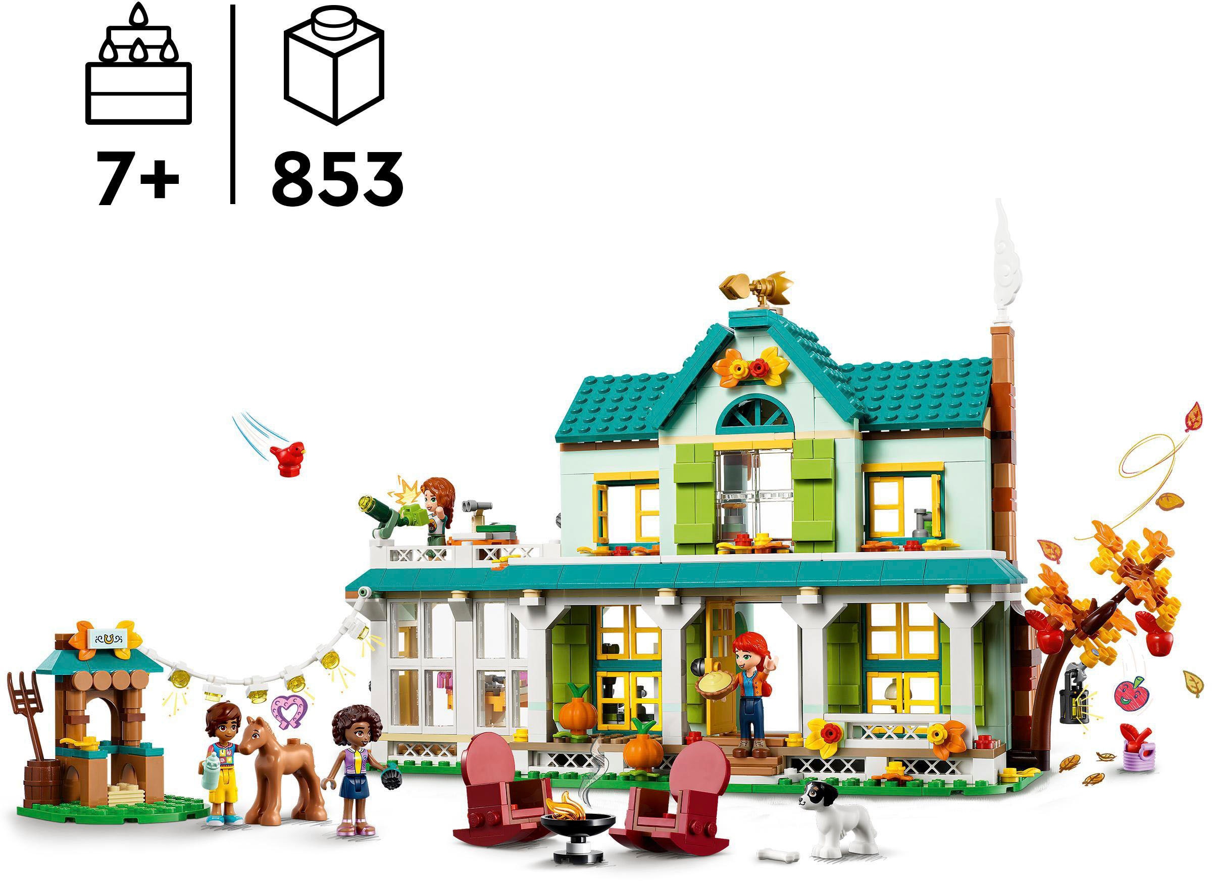 LEGO® Konstruktionsspielsteine »Autumns Haus (41730), LEGO® Friends«, (853 St.), Made in Europe