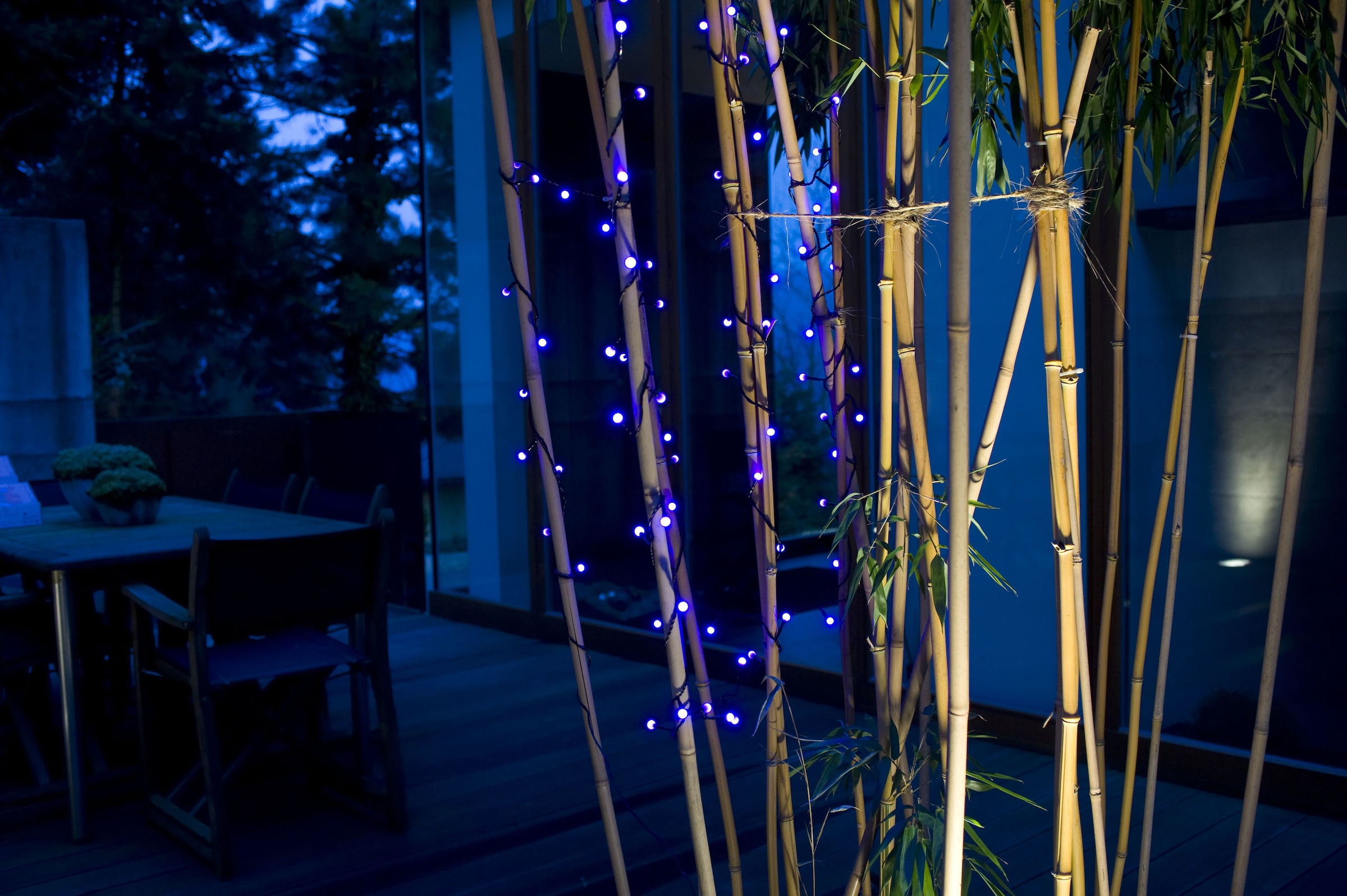 KONSTSMIDE LED-Lichterkette »Weihnachtsdeko aussen«, 80 St.-flammig, LED  Globelichterkette, runde Dioden, 80 blaue Dioden bequem bestellen
