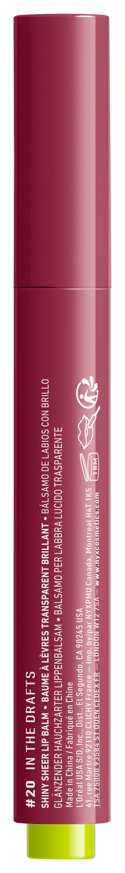 NYX PROFESSIONAL MAKEUP Lippenstift »FAT OIL SLICK CLICK« leichter, aufbaubarer, pigmentierter Lip Balm