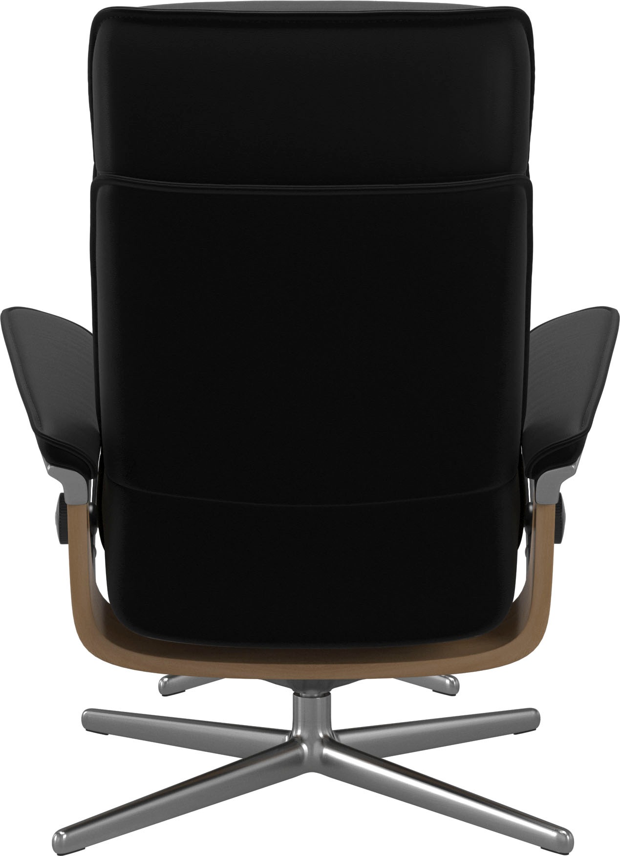 Stressless® Relaxsessel »Admiral«, (Set, Relaxsessel inkl. Hocker), mit Cross Base, Größe M & L, Holzakzent Eiche