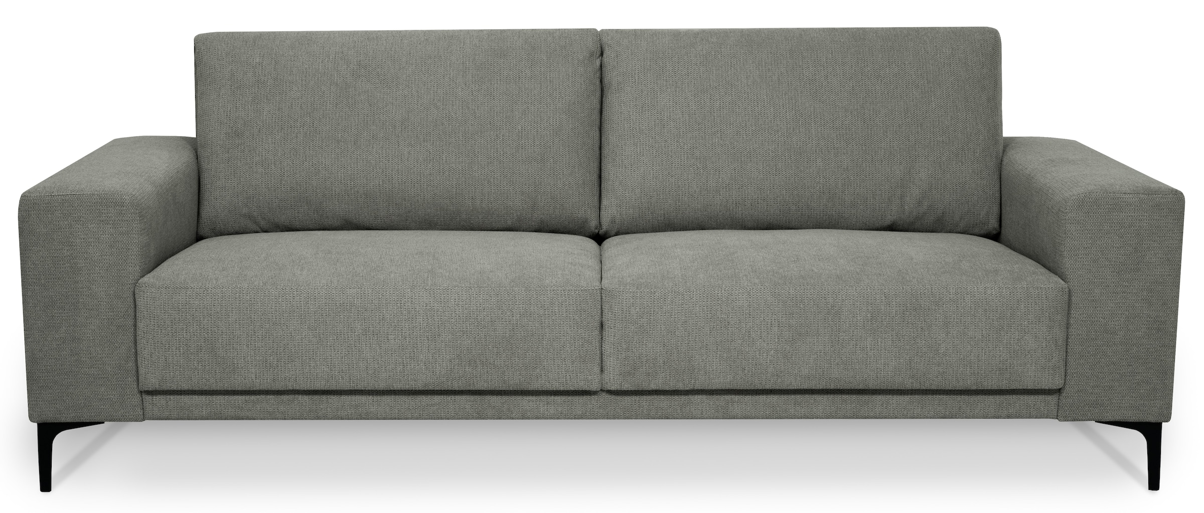 Places of Style 3-Sitzer »Xander«, Breite 224 cm, Soft-Touch Chenille, schwarze Metallfüßen