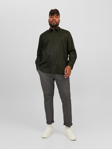 Jack & Jones PlusSize Karohemd »JJEGINGHAM TWILL SHIRT L/S NOOS PLS«