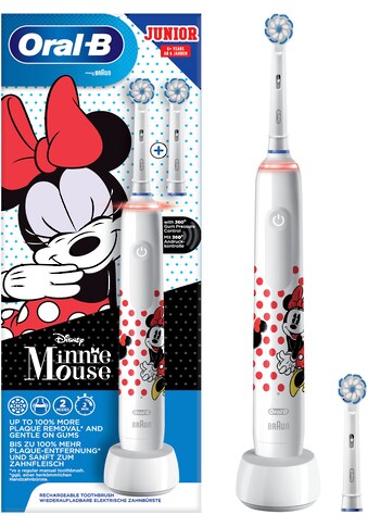 Oral B Elektrische Zahnbürste »Junior Minnie Mouse«, 2 St. Aufsteckbürsten, für Kinder... kaufen