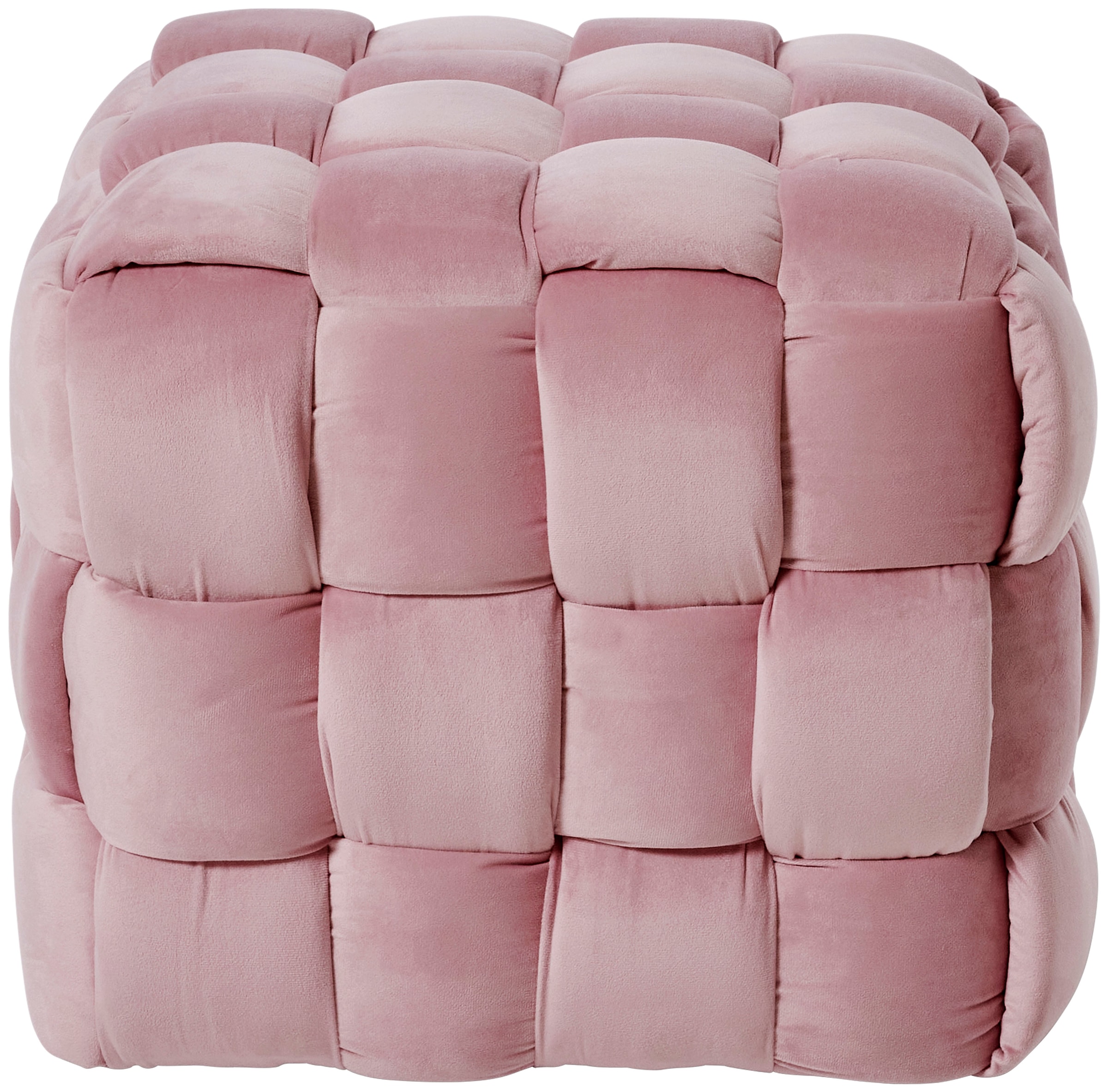 Jahnke »WEB ART S« Hocker, Couchtisch, Beistelltisch gepolstert in edler Flechtoptik