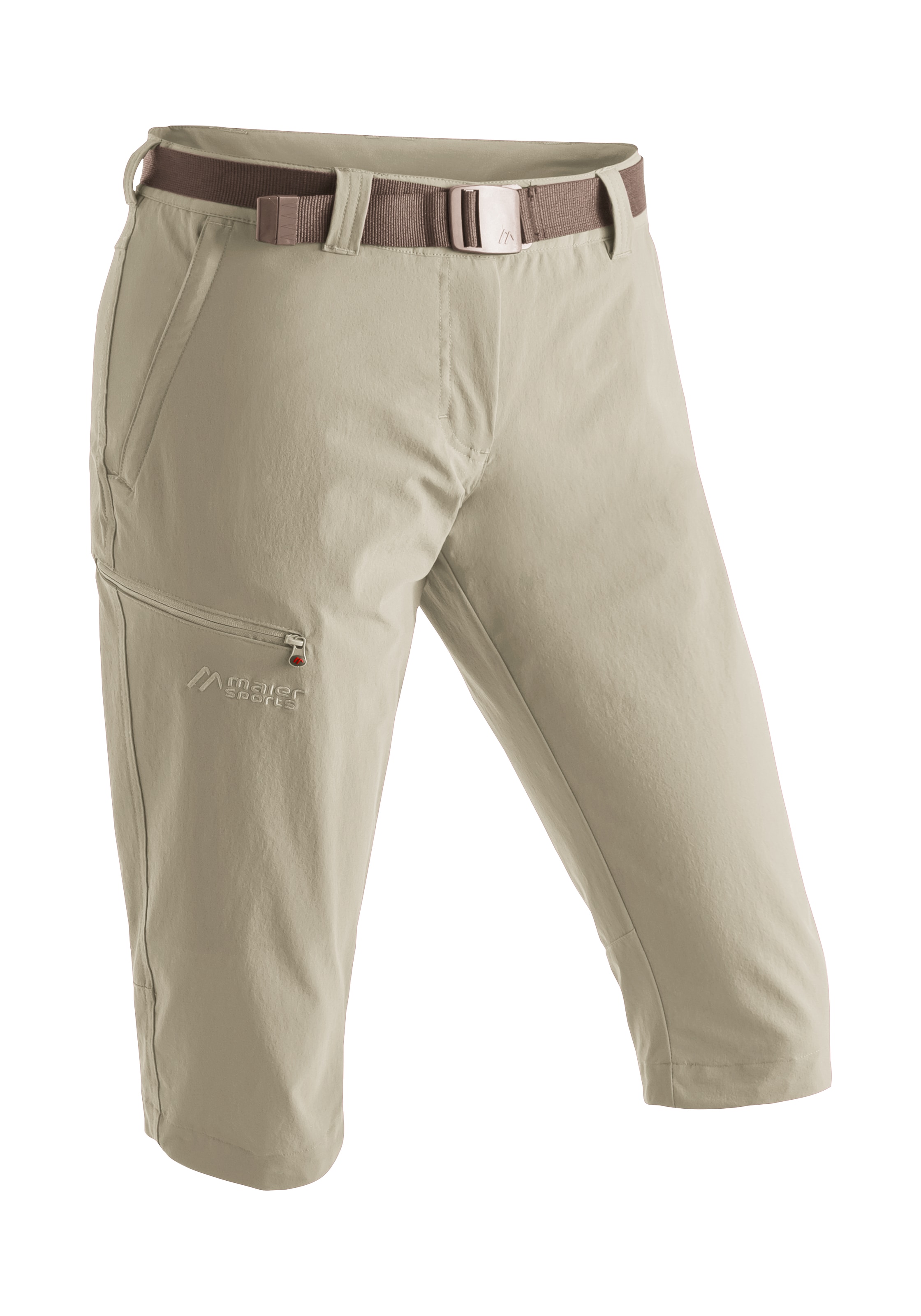 Maier Sports Caprihose „Inara slim 3/4“ Damen Wanderhose, atmungsaktive Outdoorhose, 3/4 Hose mit 3 Taschen