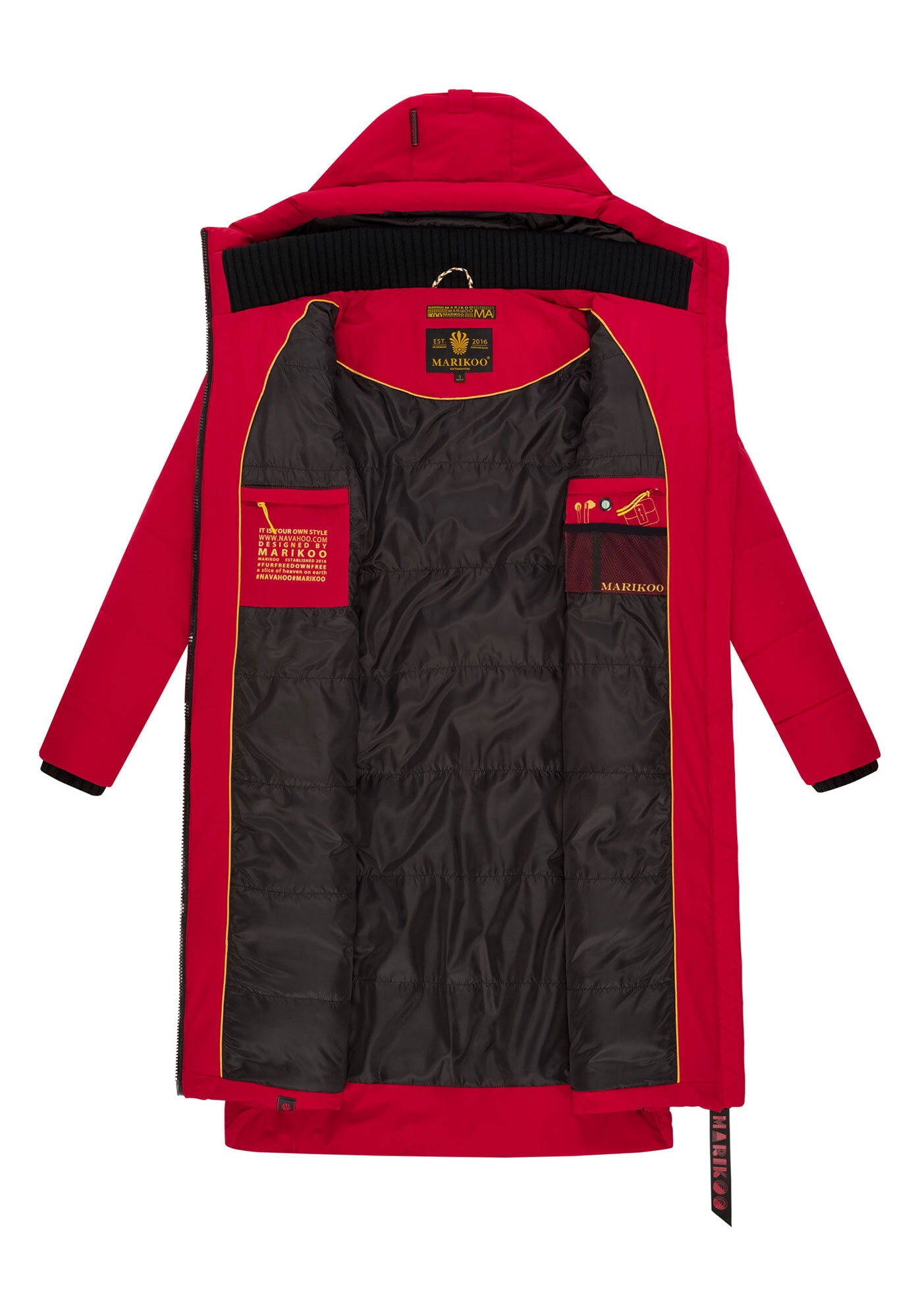 Marikoo Winterjacke »Marikoo Benikoo Damen lange Winterjacke B949«