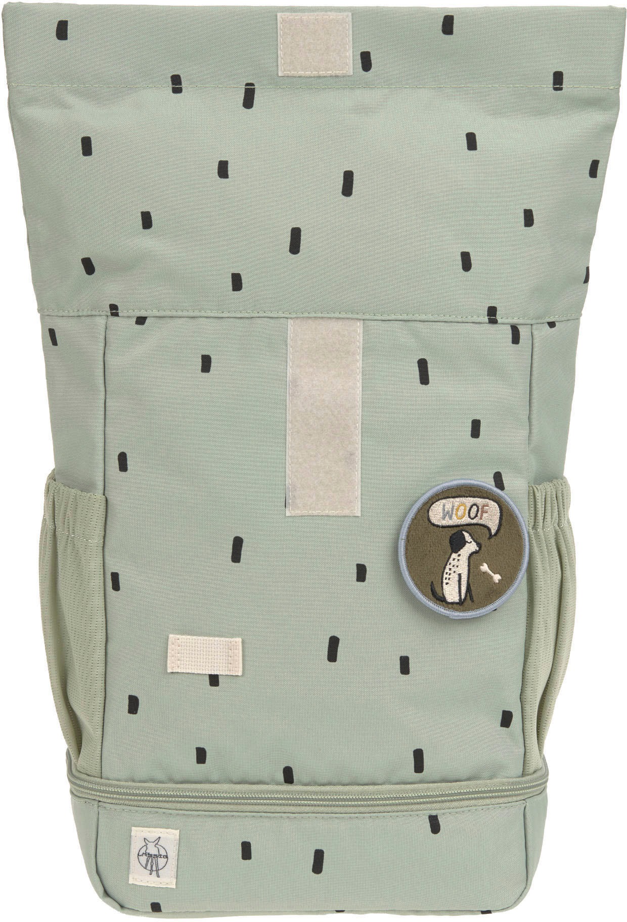 LÄSSIG Kinderrucksack »Happy Prints, Mini Rolltop, Light Olive«, Reflektoren