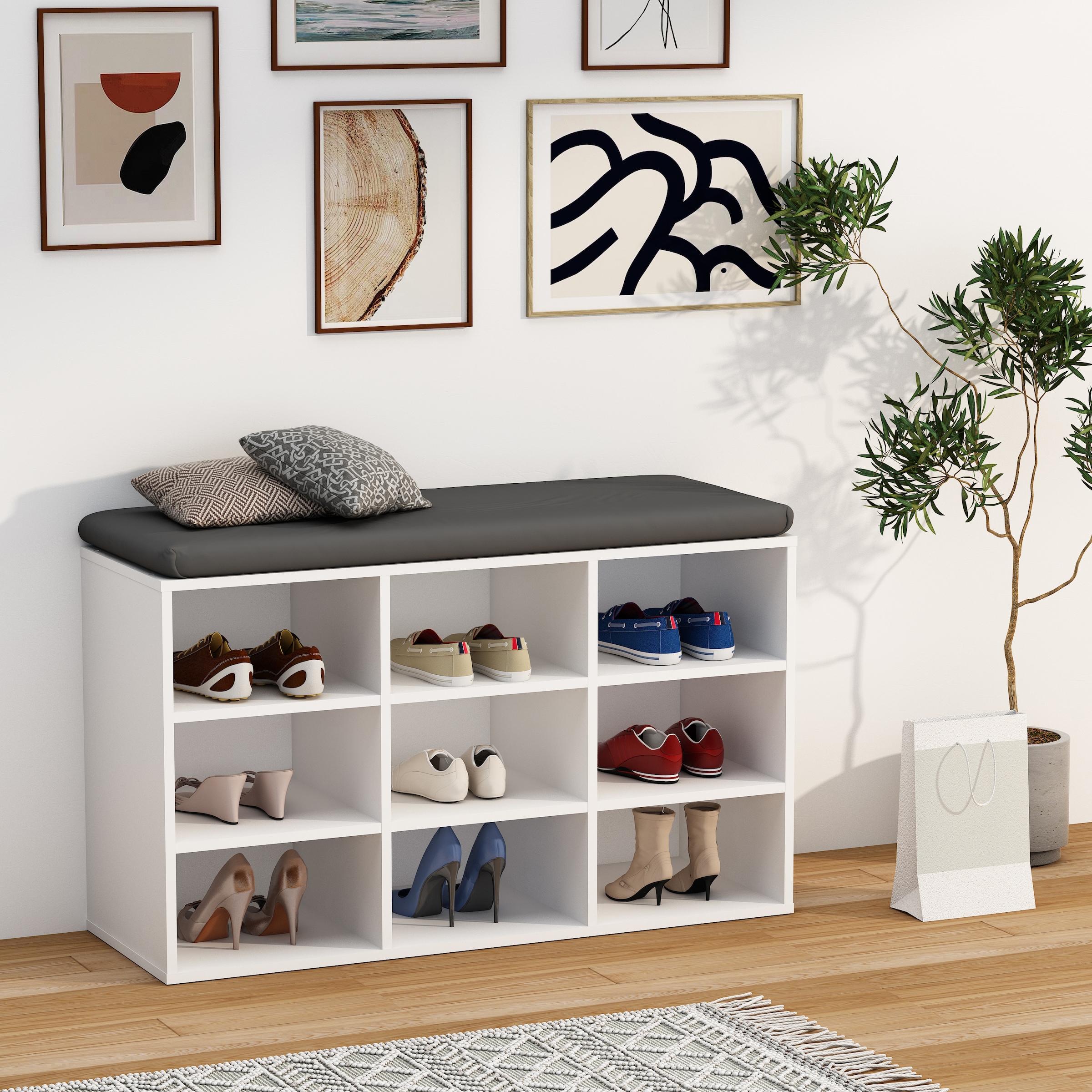 VCM Schuhregal »Holz Regal Schuhschrank Schuhregal Hinsol XS«