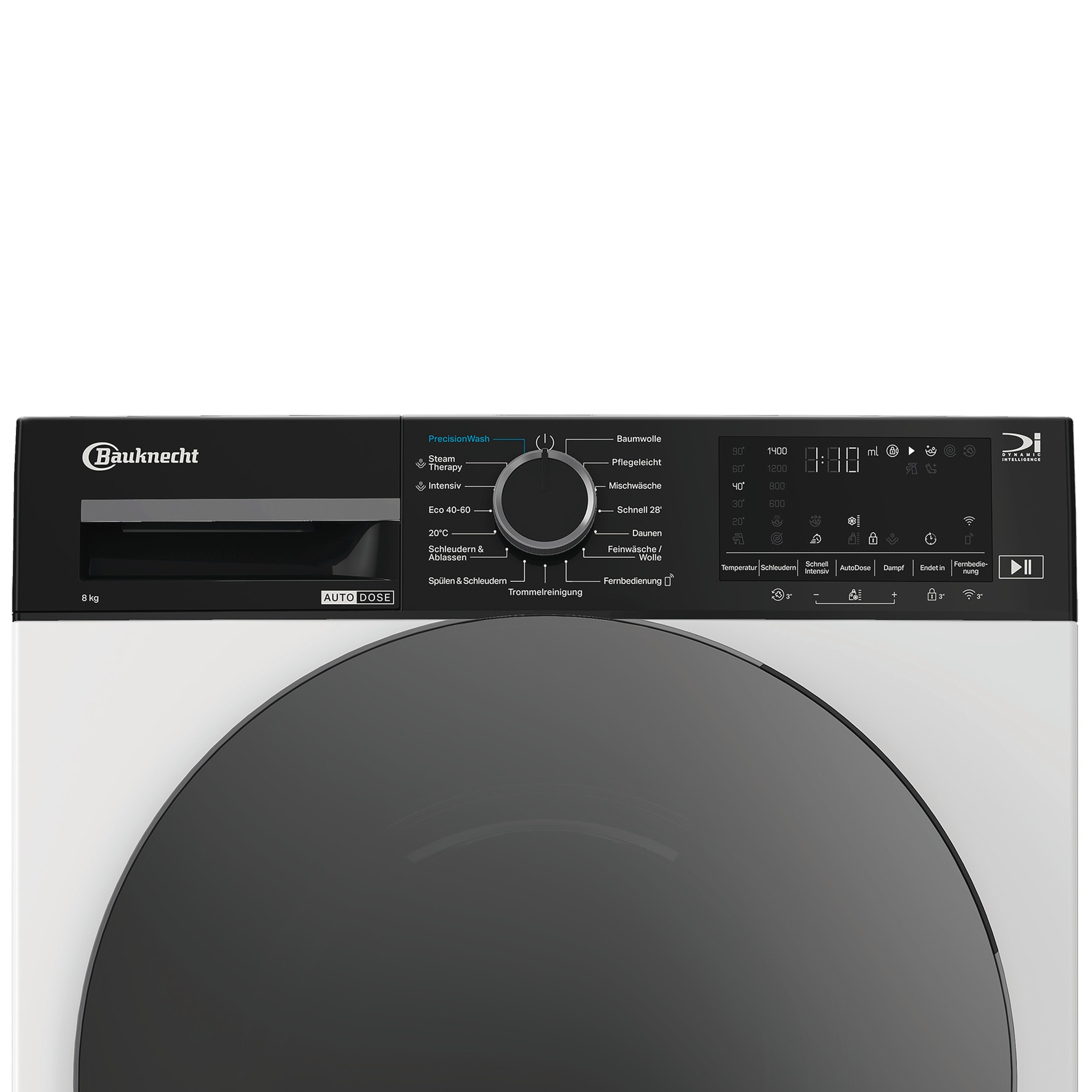BAUKNECHT Waschmaschine »B WM 8A9 BC« 8 kg 1400 U/min Smart dosieren, perfekt waschen – kein Waschmittel verschwenden
