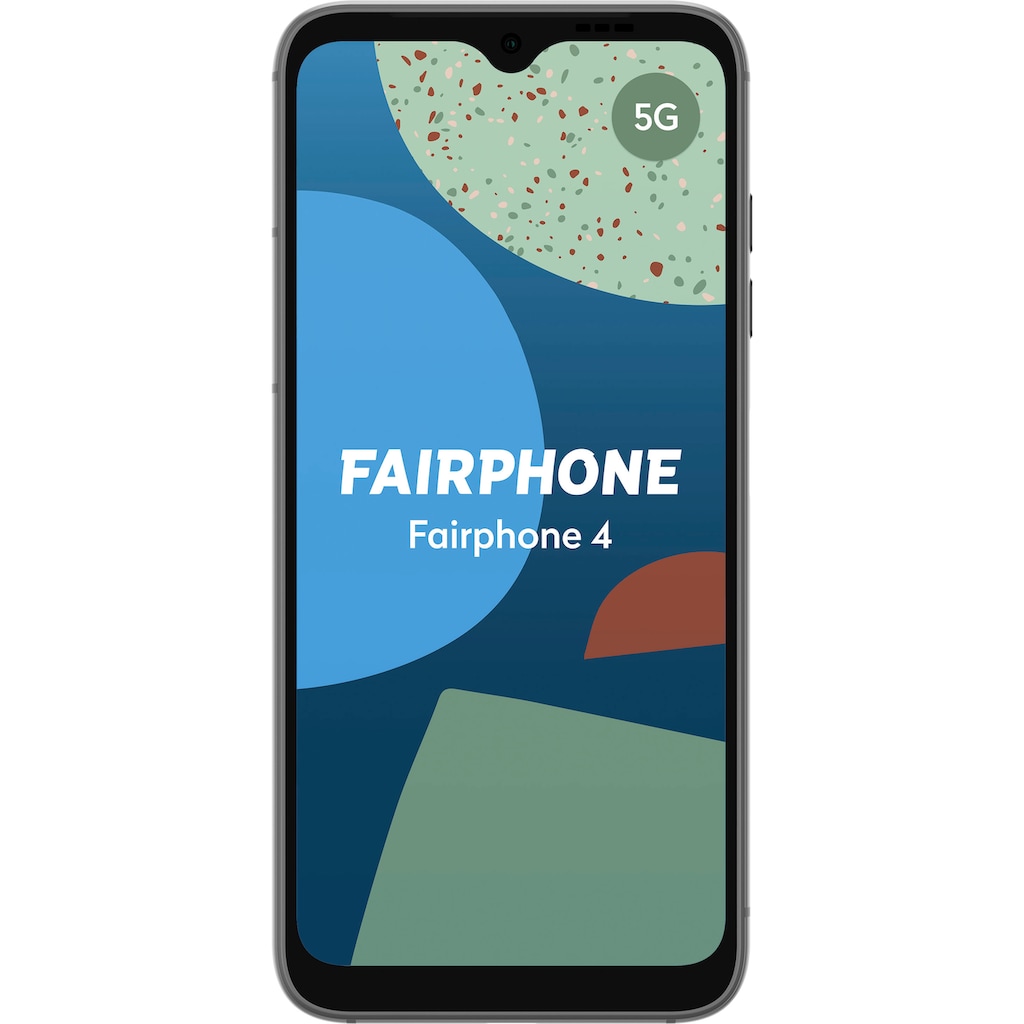 Fairphone Smartphone »Fairphone 4«, grau, 16 cm/6,3 Zoll, 128 GB Speicherplatz, 48 MP Kamera