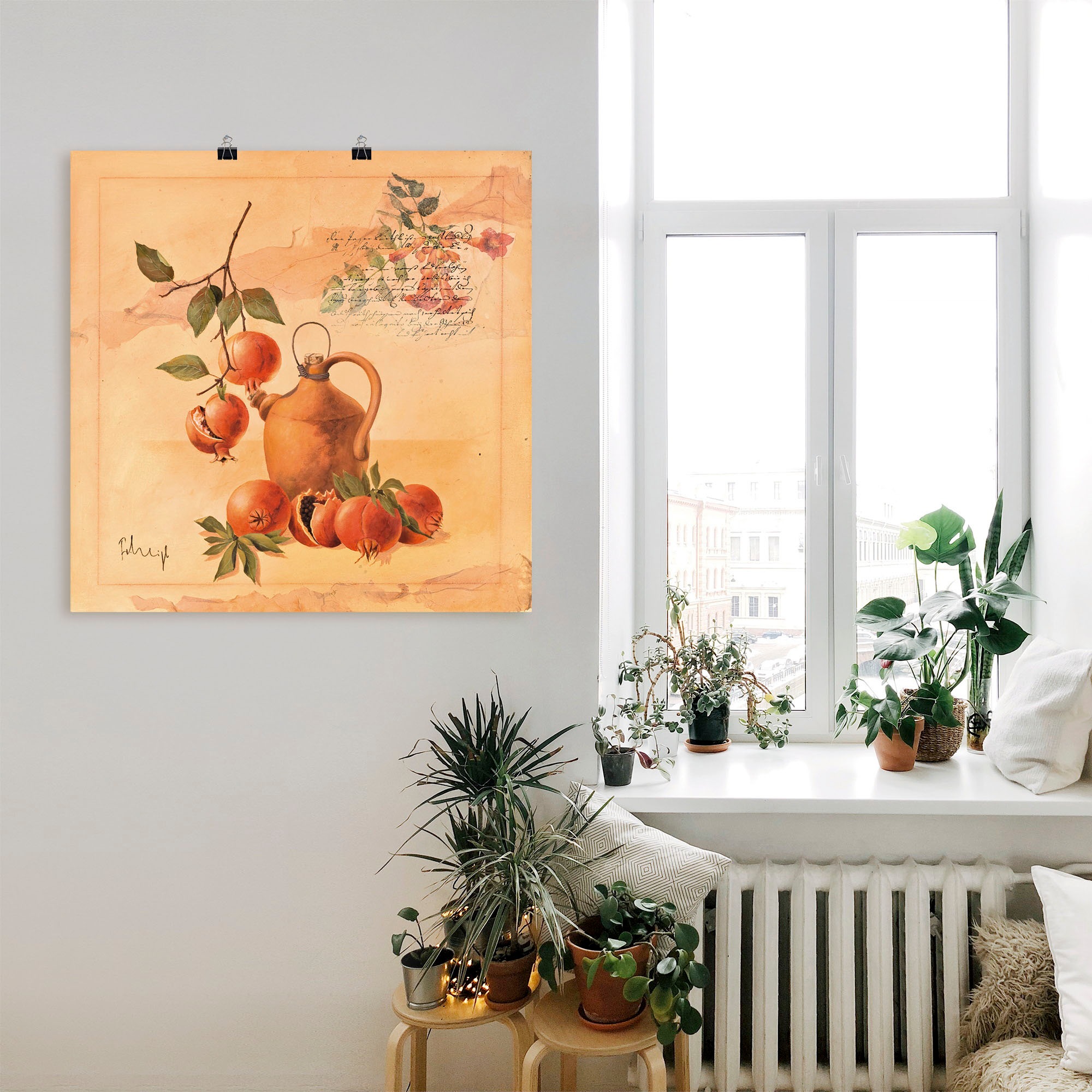 Artland Poster »Glückliche Erinnerungen«, Arrangements, (1 St.), als Leinwandbild, Wandaufkleber oder Poster in versch. Größen
