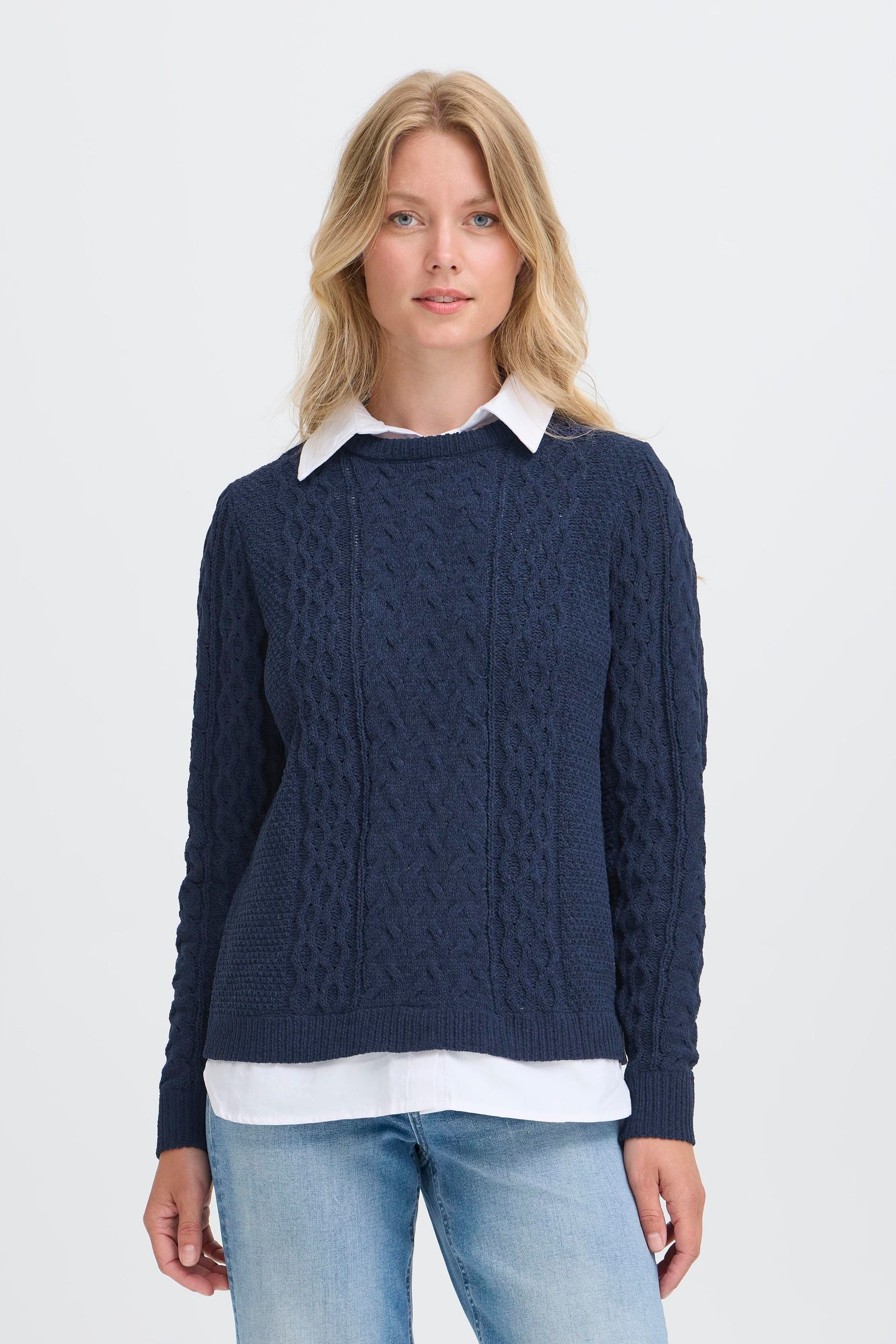 OXMO Strickfleece-Pullover »Strickpullover OXFSanvi«
