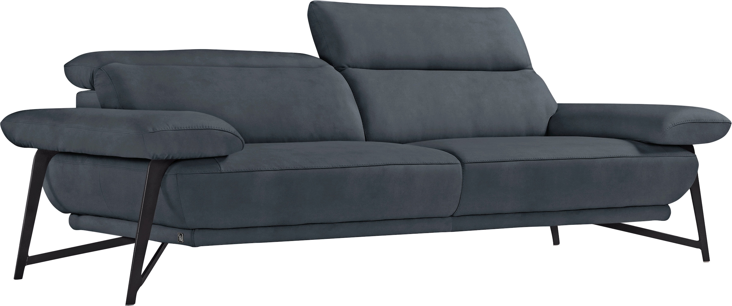 Egoitaliano 2,5-Sitzer »Anais, Designsofa mit hohem Sitzkomfort, Designfuß,«, inkl. verstellbarer Kopfteile