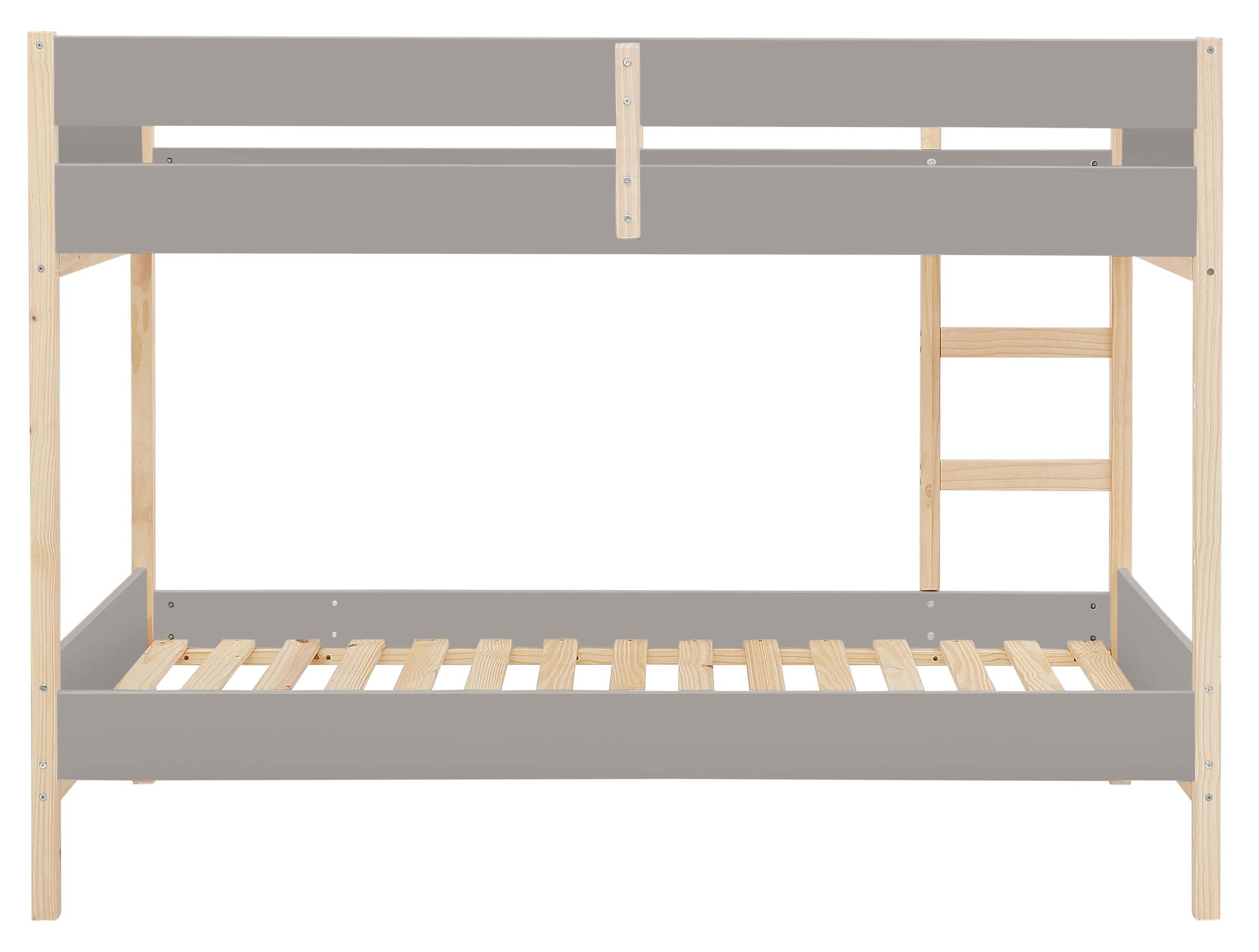 Lüttenhütt Etagenbett »Janne«, Kiefernholz, Etagenbett, inklusive Holzleiter, Liegefläche 90x200 cm
